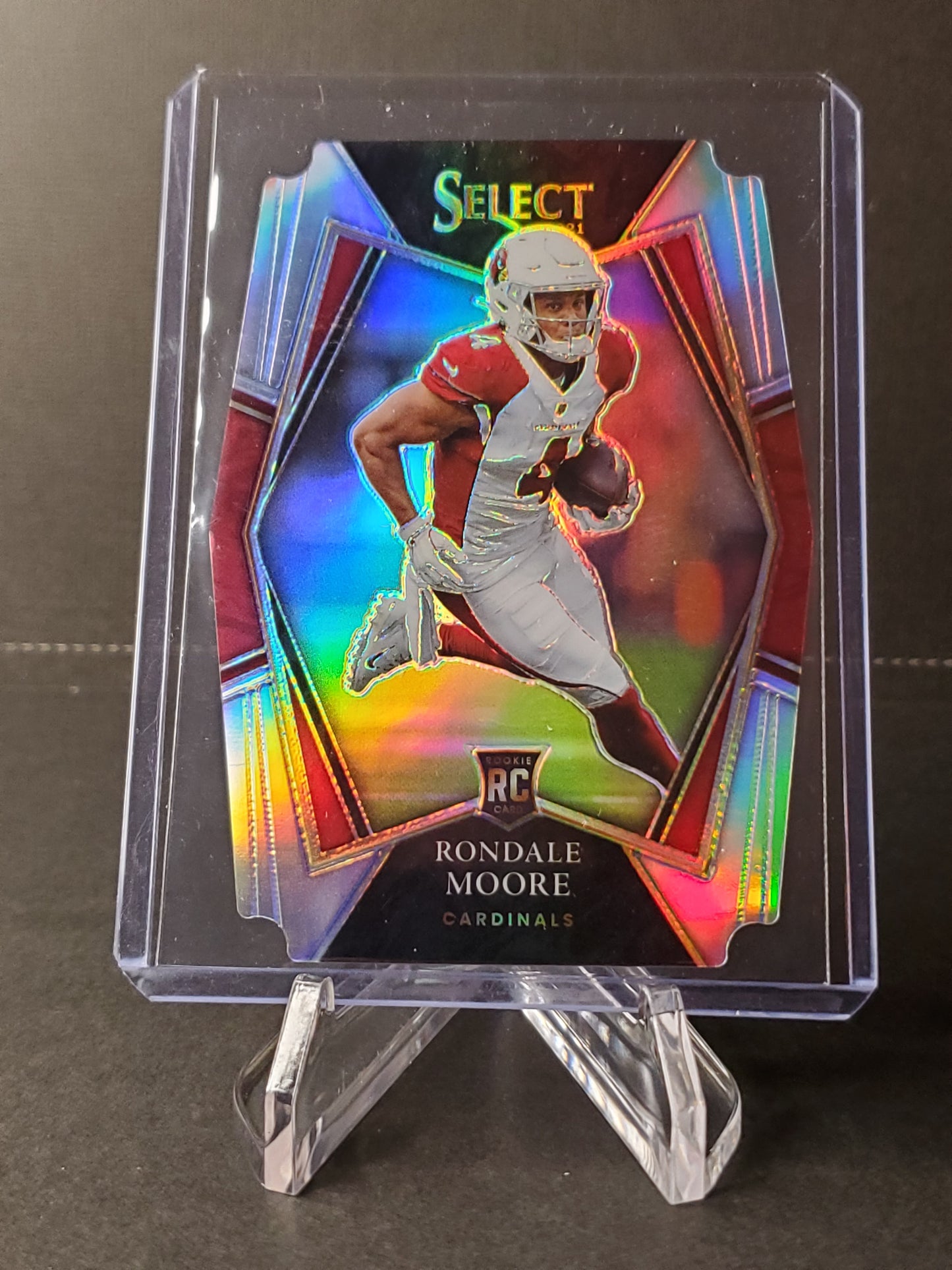 Rondale Moore 2021 Panini Select Die-Cut Premier Level Prizm #158