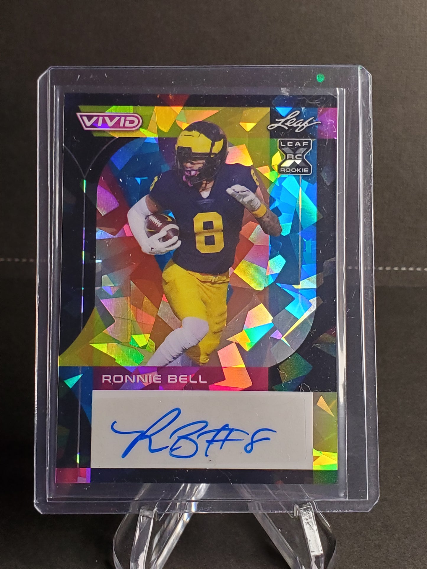 Ronnie Bell 2023 Leaf Vivid Football XRC AUTO /5 - #BA-RB1
