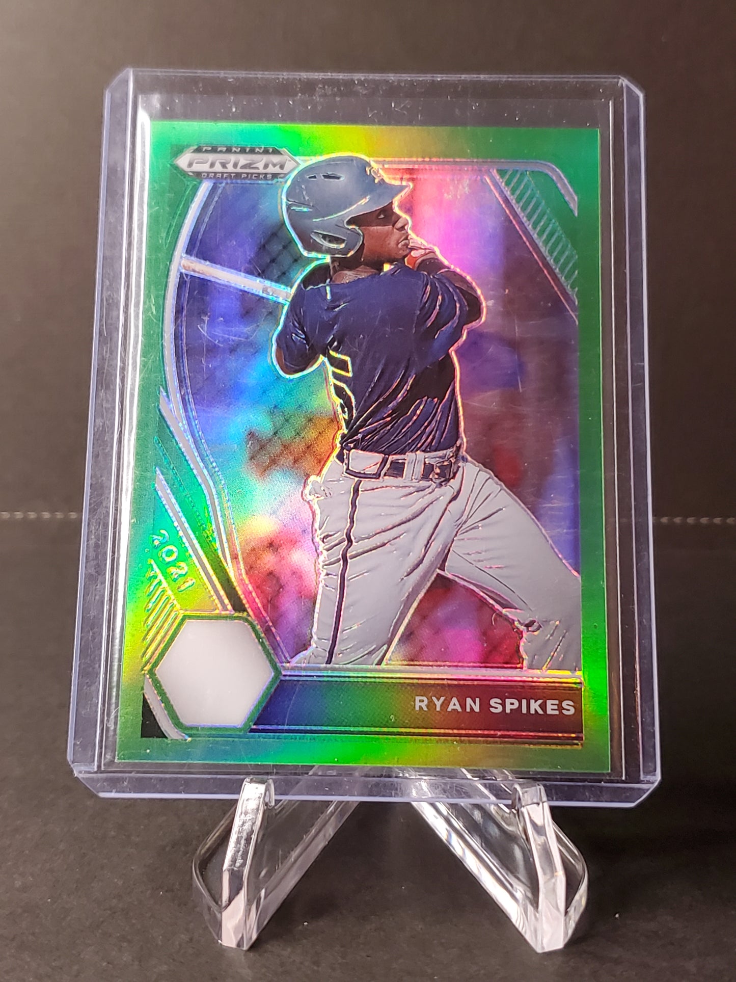 Ryan Spikes 2021 Prizm Draft Picks Green /75 #PDP100