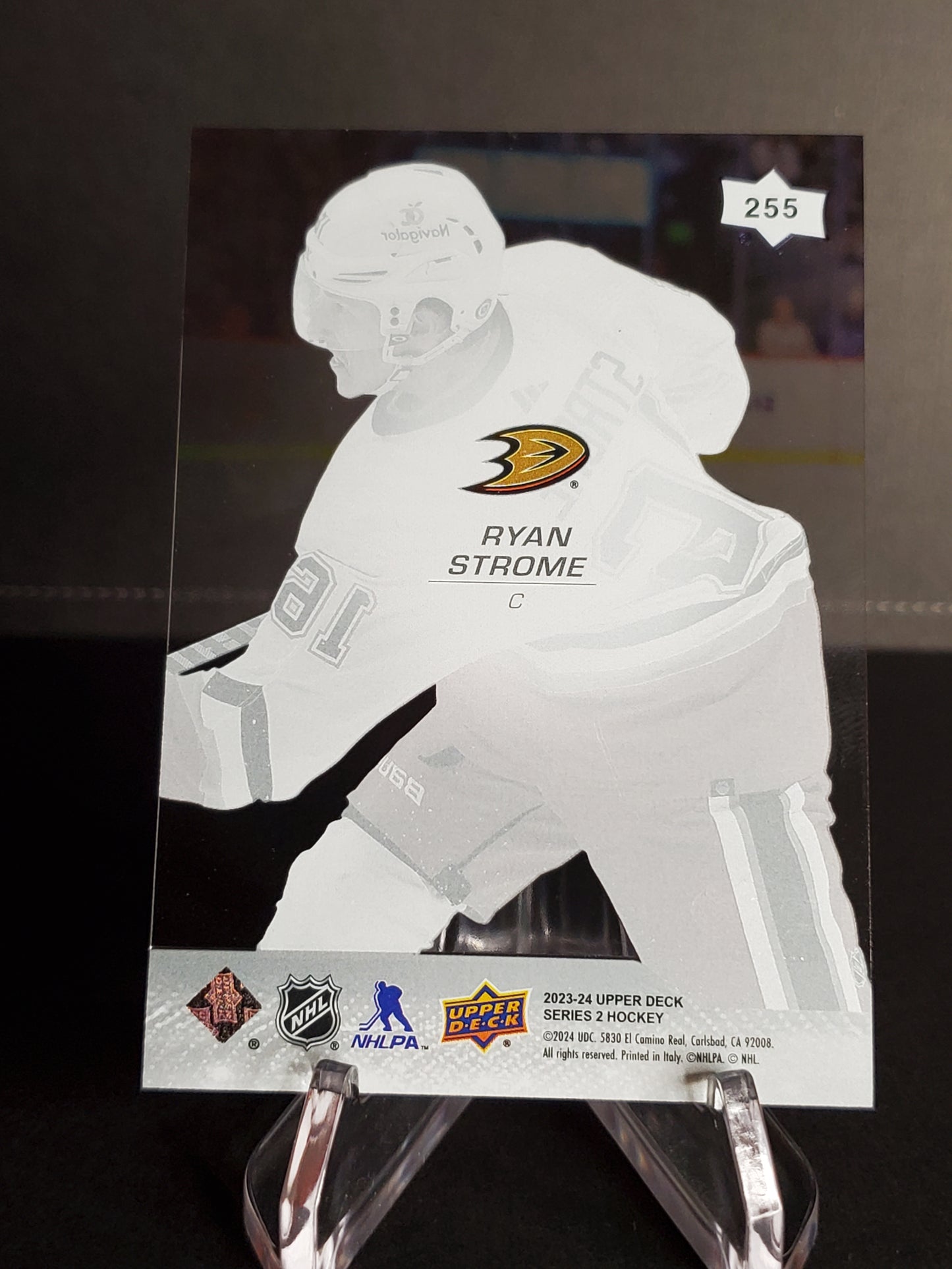 Ryan Strome 2023/24 Upper Deck Series 2 Clear Cut Parallel #255