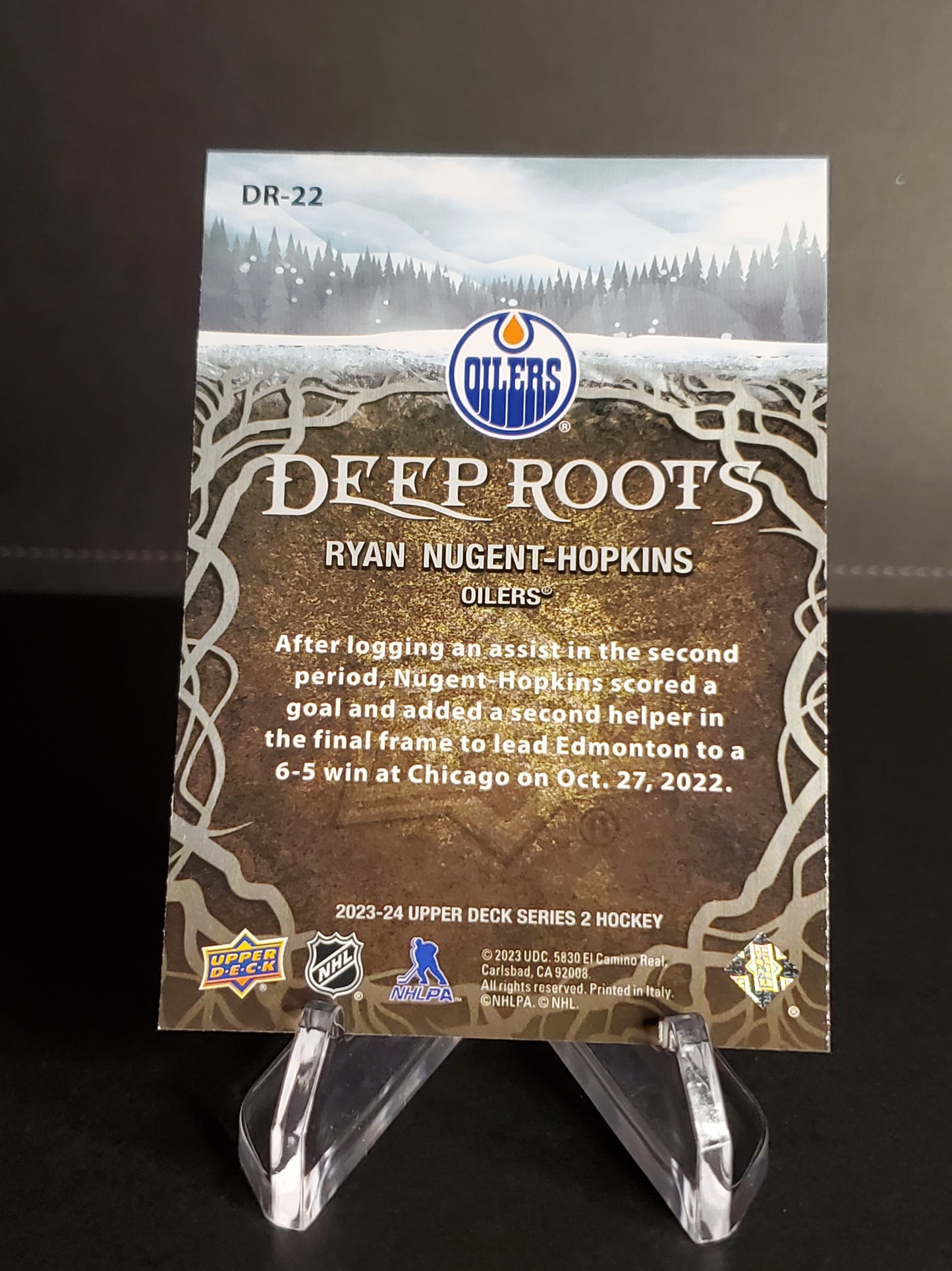 Ryan Nugent-Hopkins 2023/24 Upper Deck Series 2 Deep Roots #DR-22