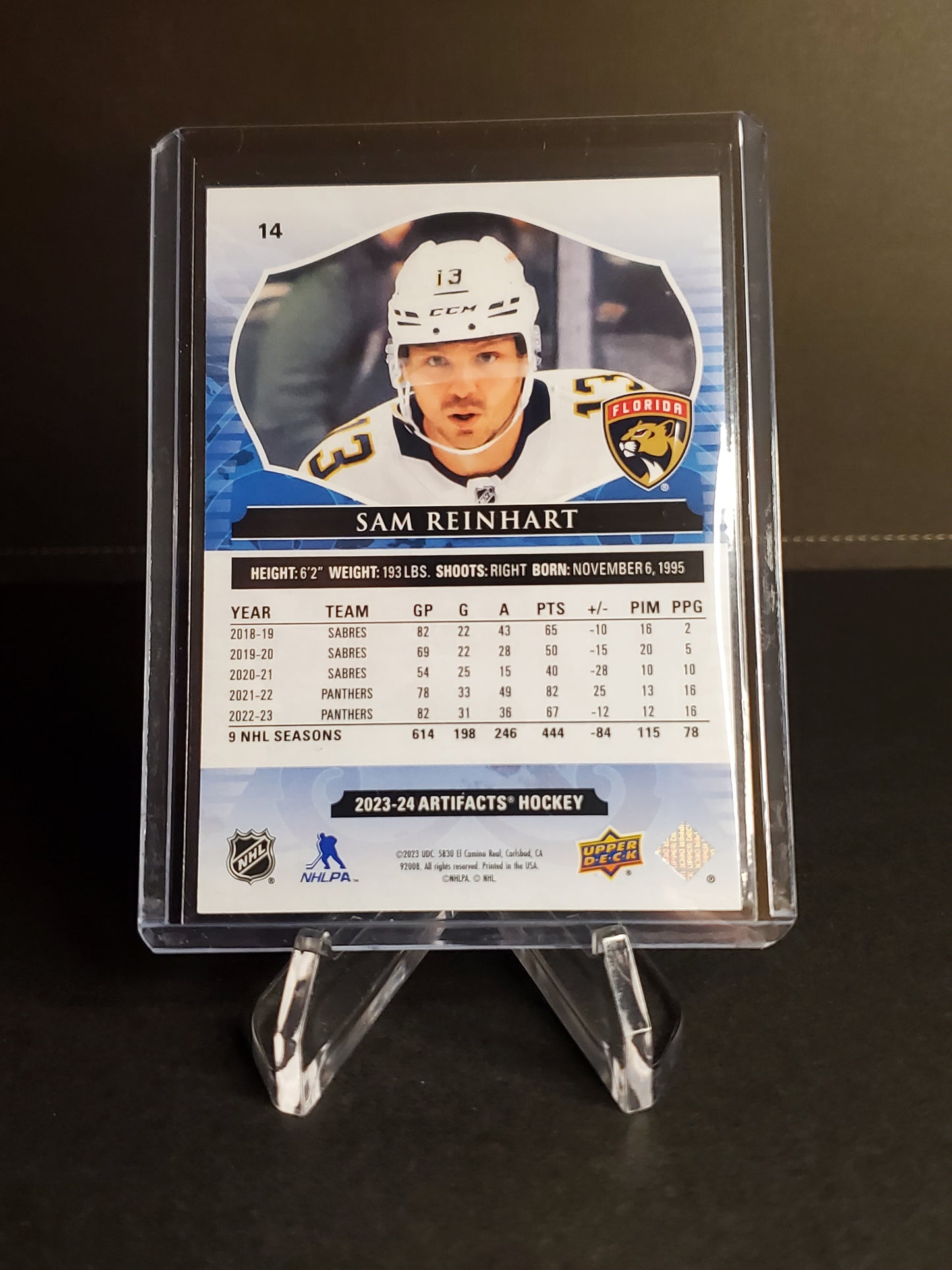 Sam Reinhart 2023-2024 UD Artifacts Hockey /499 #14
