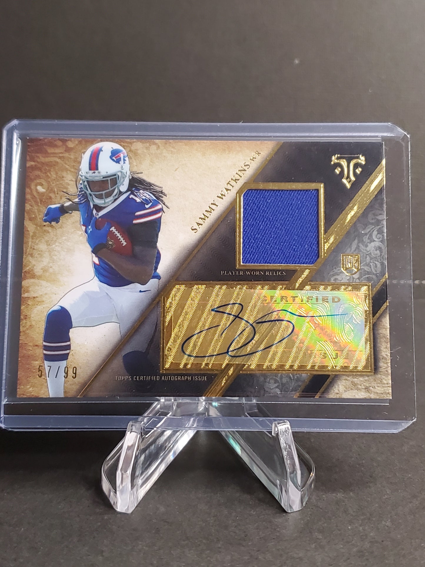 Sammy Watkins 2014 Topps Triple Threads Rookie Patch RC AUTO #TTRAR-7 57/99