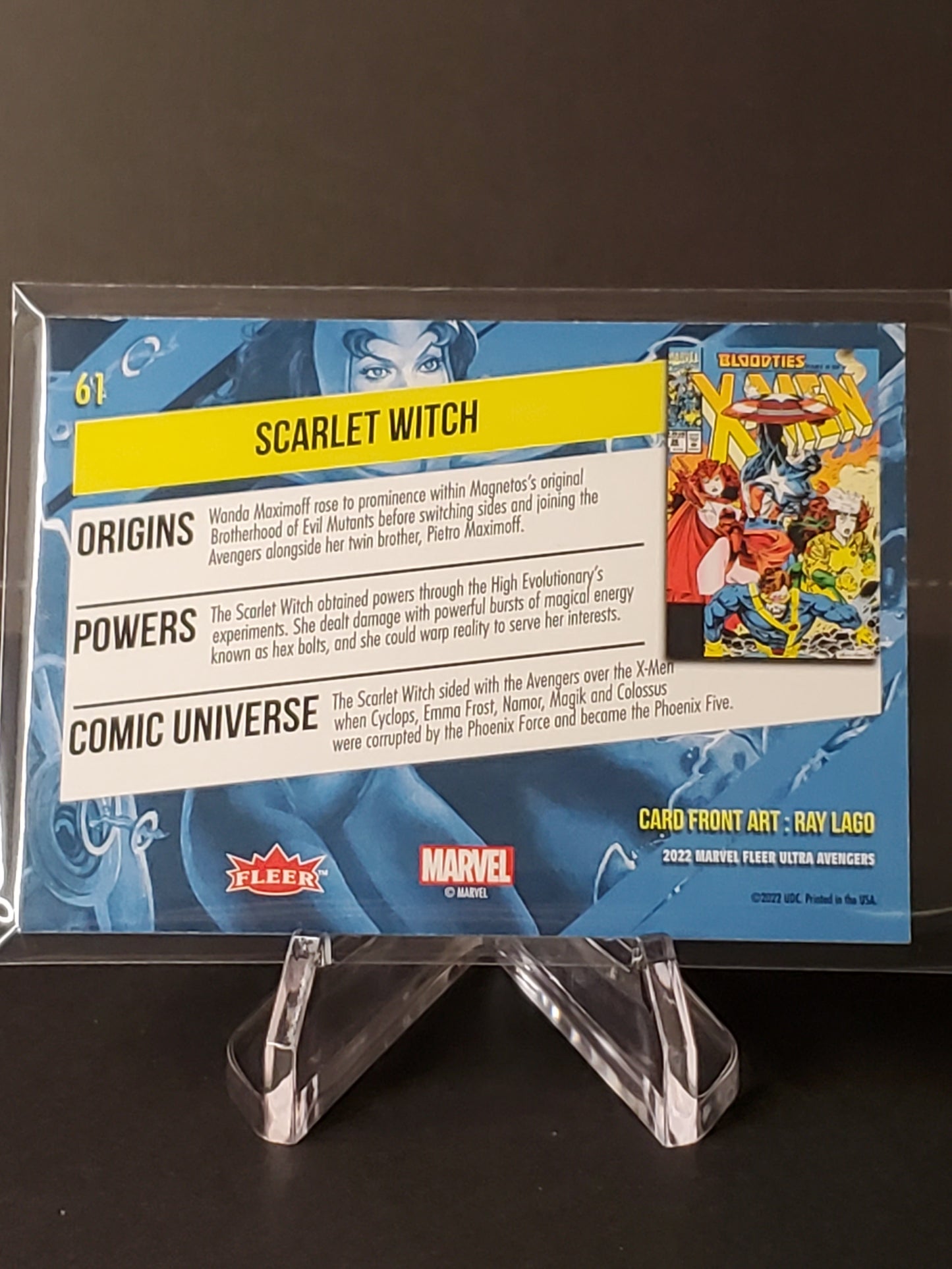 Scarlet Witch 2022 Fleer Ultra Avengers Green #61