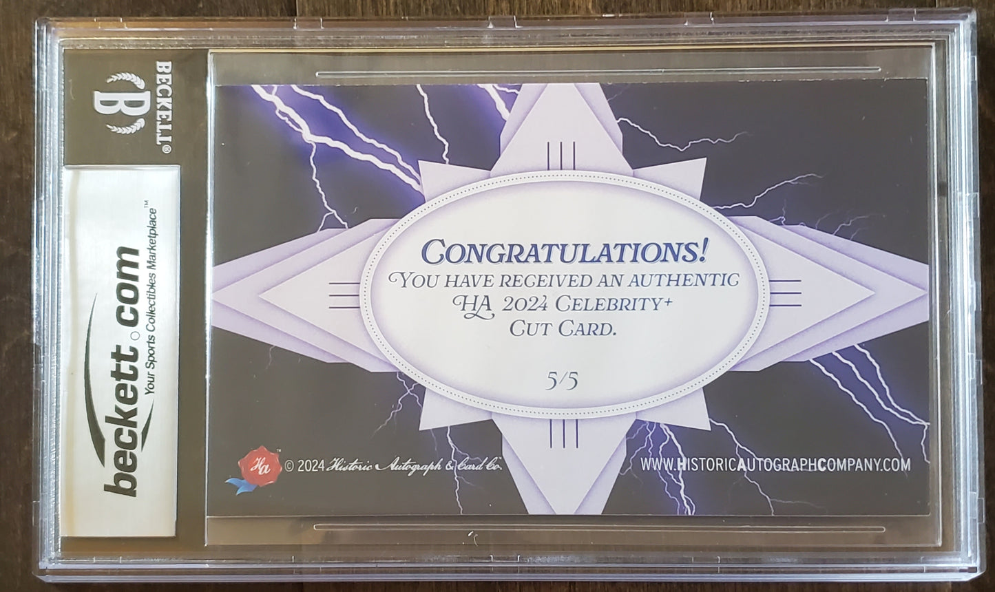 2024 Historic Autographs Celebrity - Anthony Scooter Teague - AUTO - /5 BGS