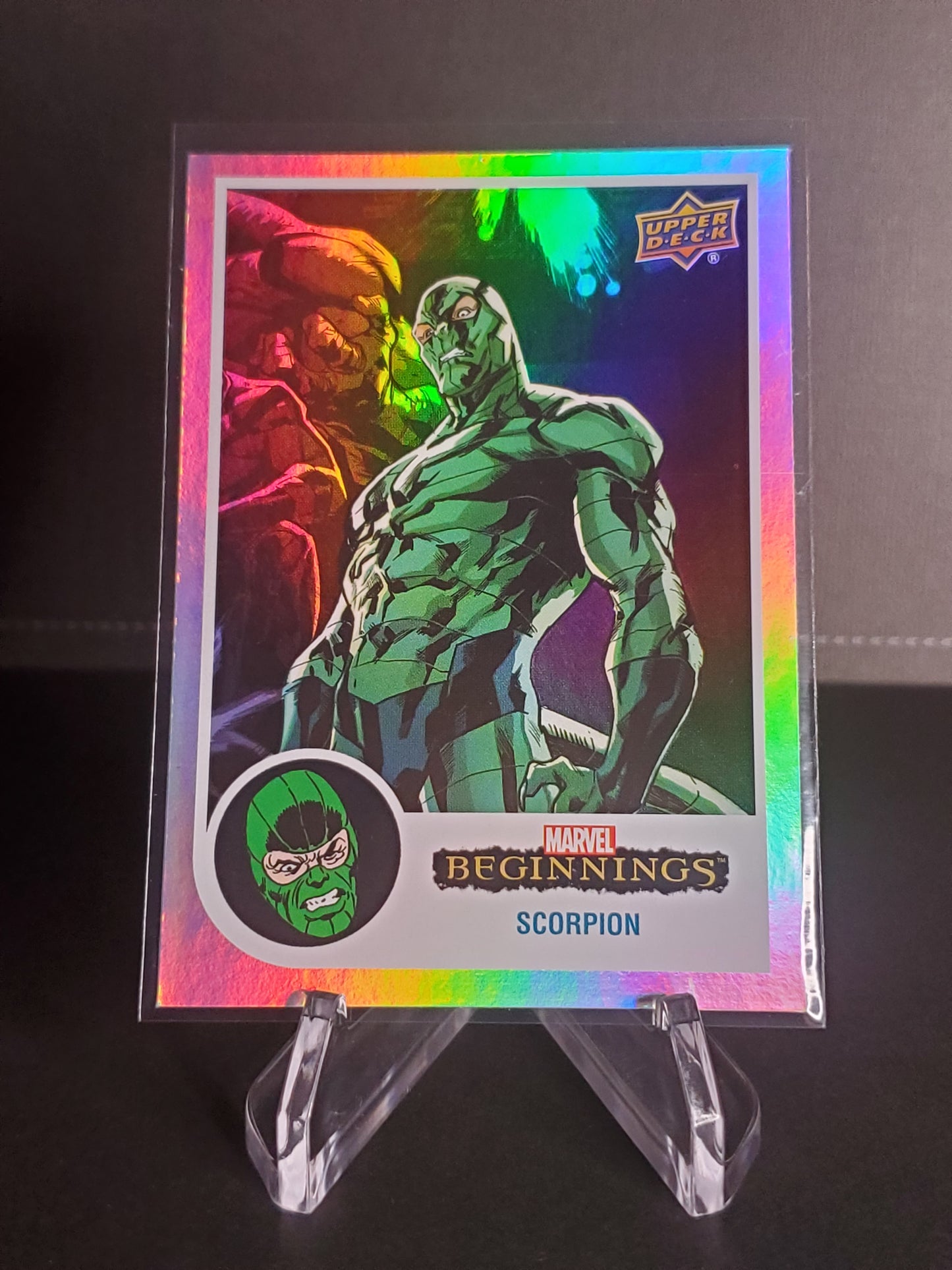 Scorpion 2022 UD Marvel Beginnings Volume 2 Series 1 Rainbow #30