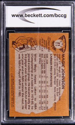 Magic Johnson 1981 Topps Basketball #21 BCCG 9 - WOW!!