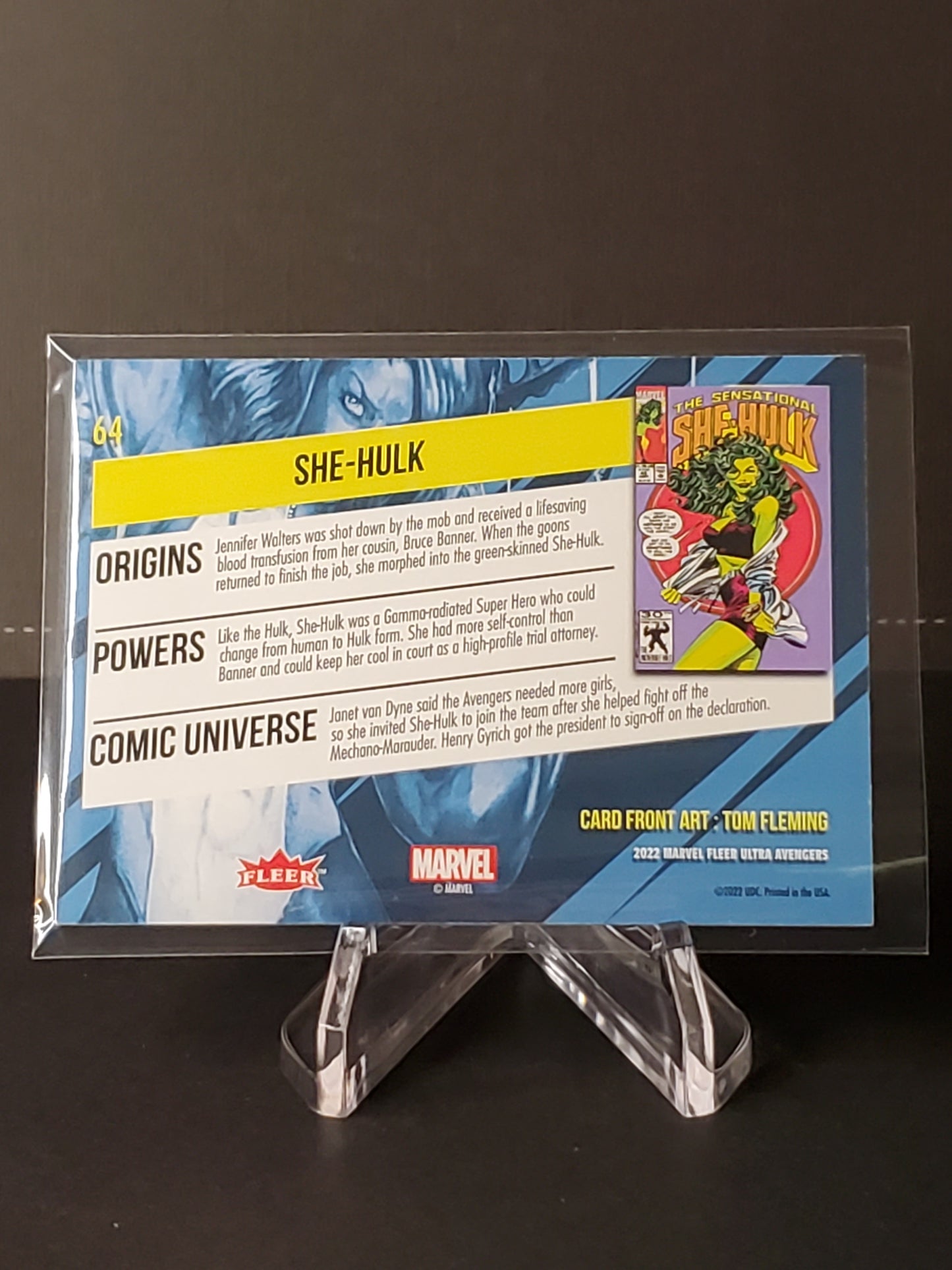 She-Hulk 2022 Fleer Ultra Avengers Green #64