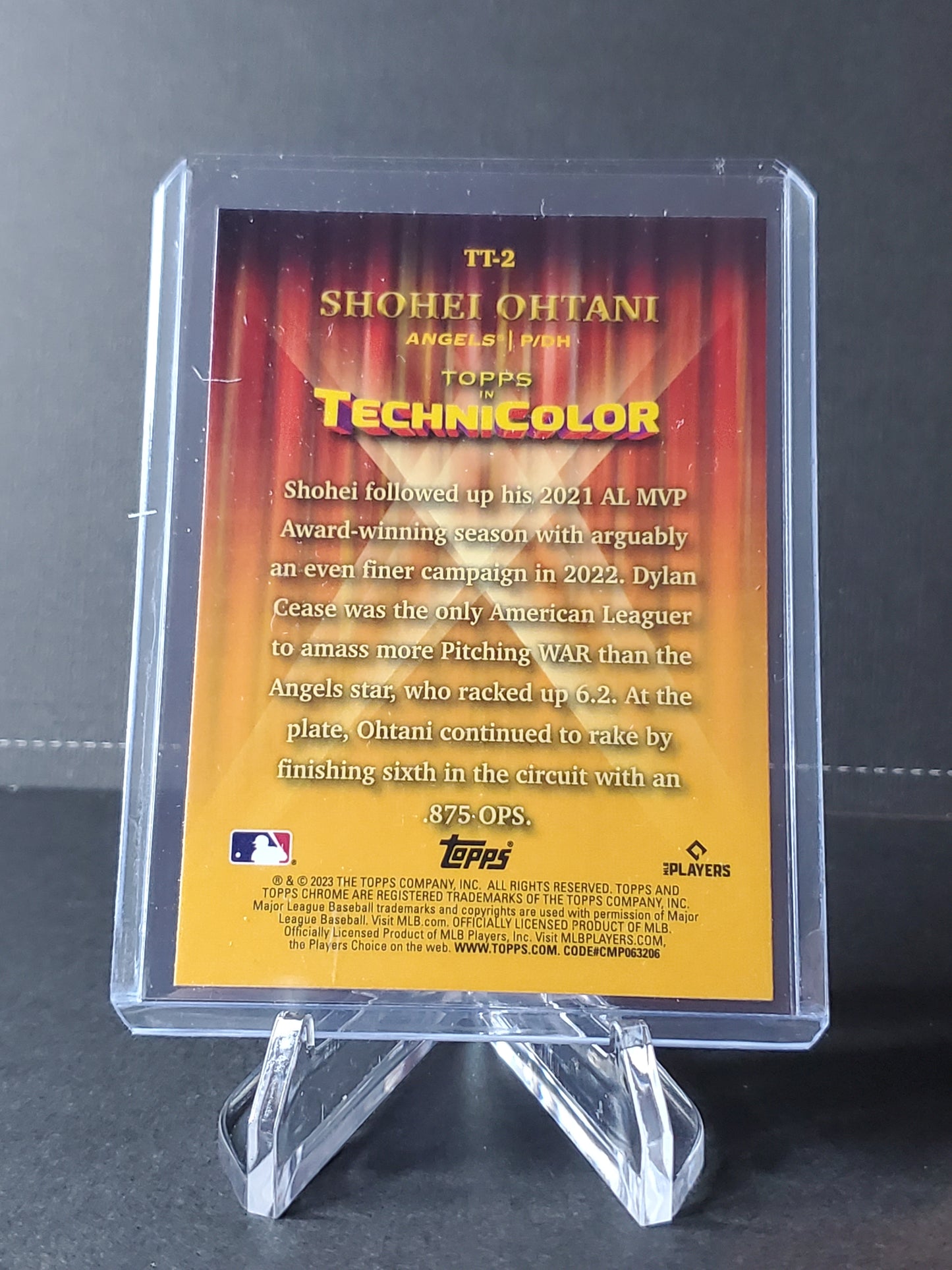 Shohei Ohtani 2023 Topps Chrome Technicolor #TT-2