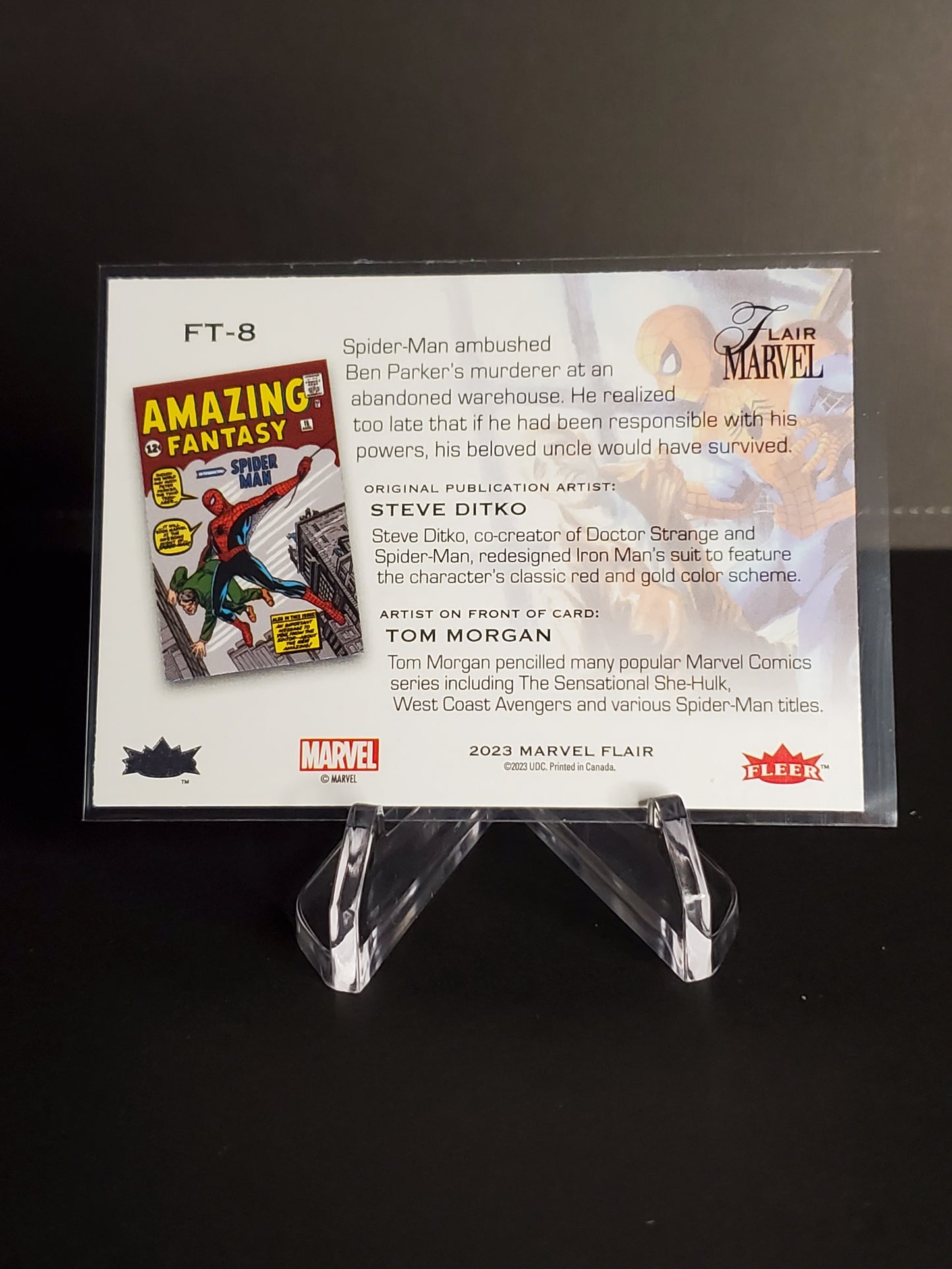 Spider-Man 2024 Marvel Flair Flairium Level 1 #FT-8