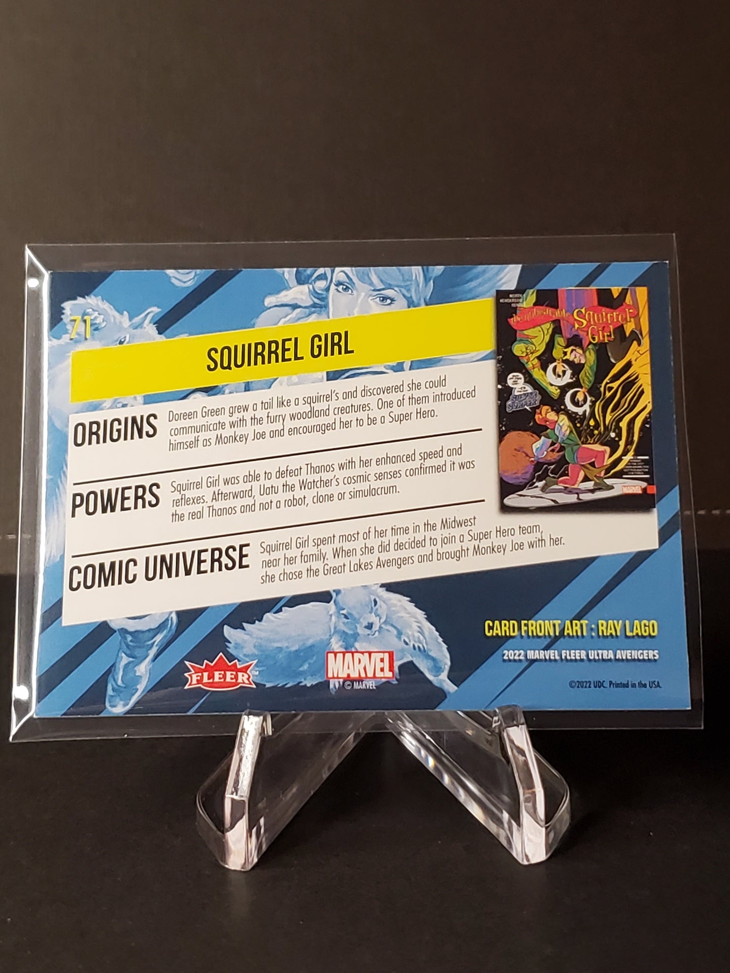 Squirrel Girl 2022 Fleer Ultra Avengers #71