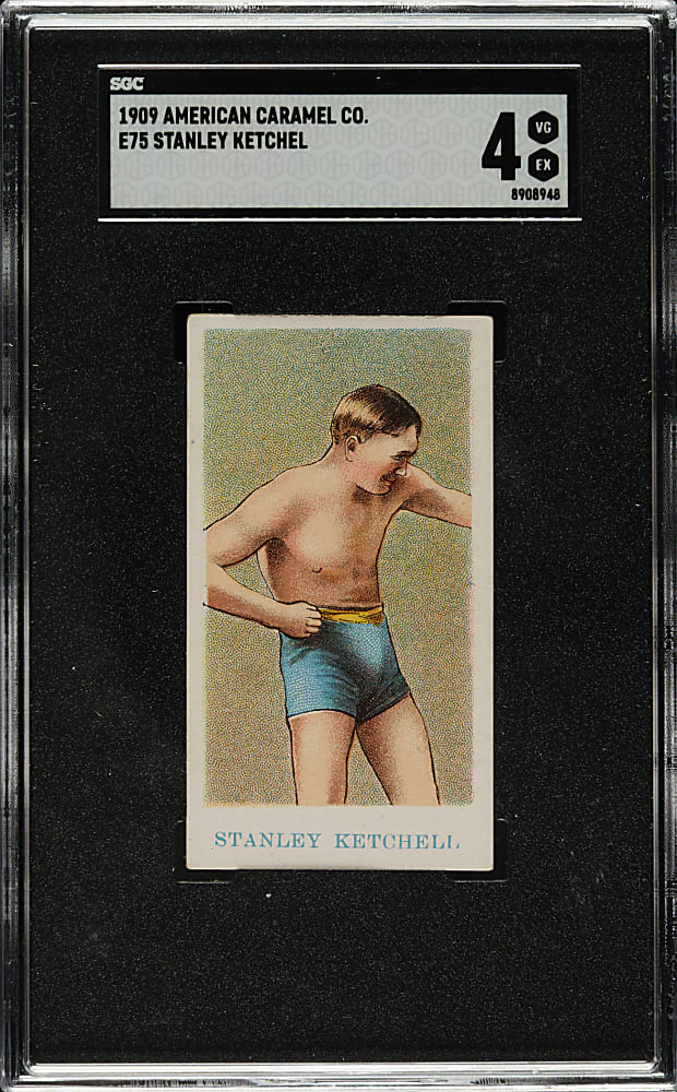Stanley Ketchell 1910 E75 American Caramel Prize Fighters SGC 4 (only 2 higher!)