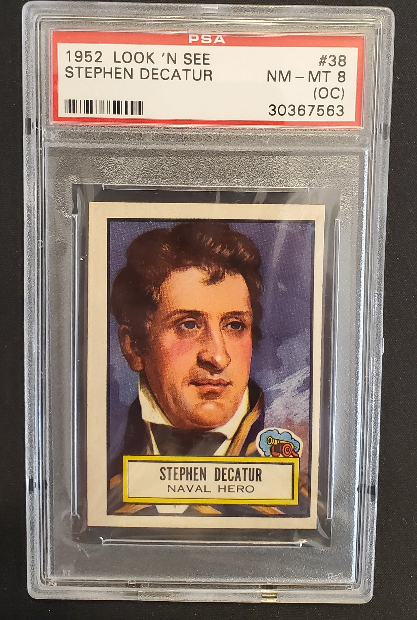 STEPHEN DECATUR 1952 LOOK 'N SEE PSA 8