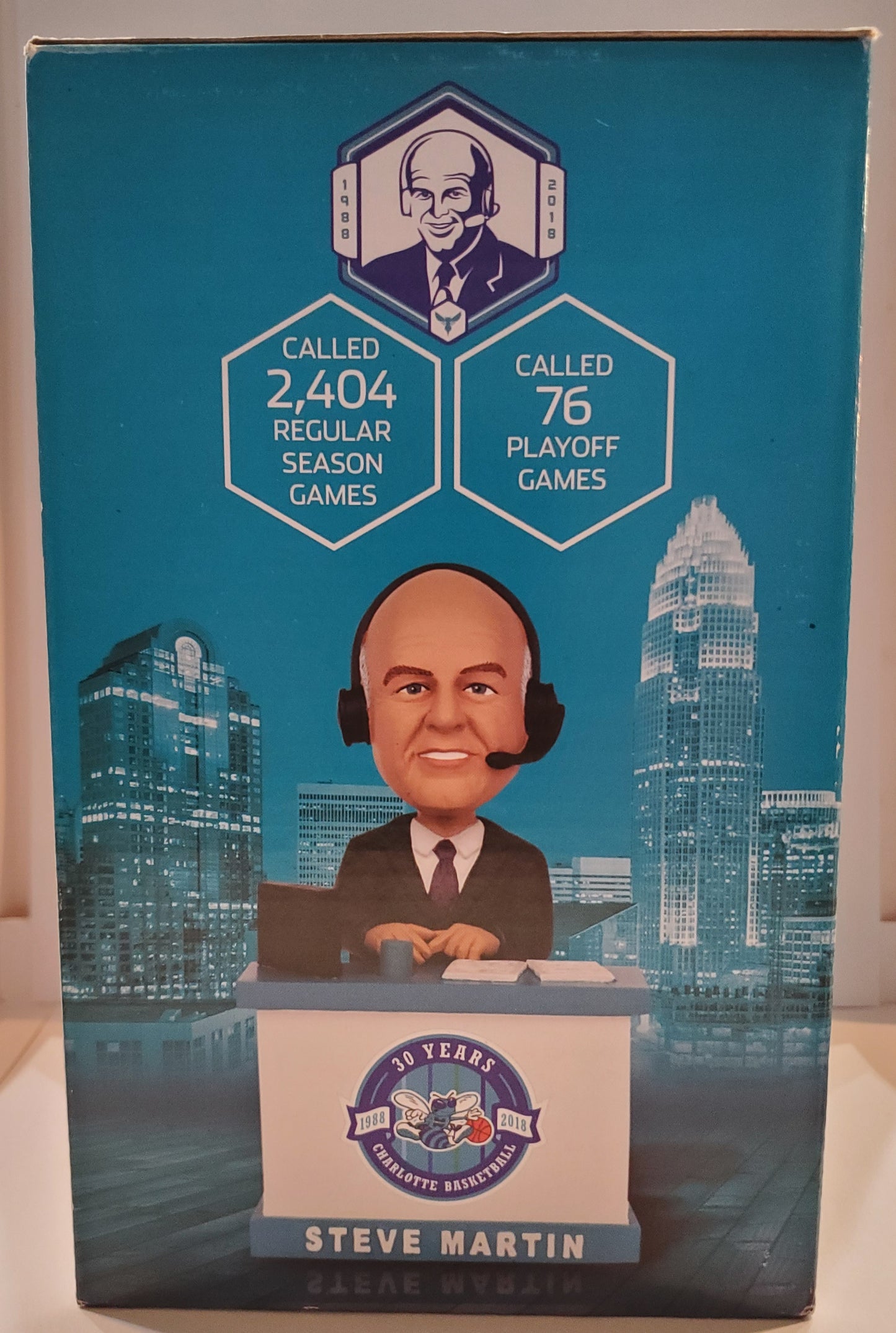 Steve Martin - Charlotte Hornets Talking Bobblehead
