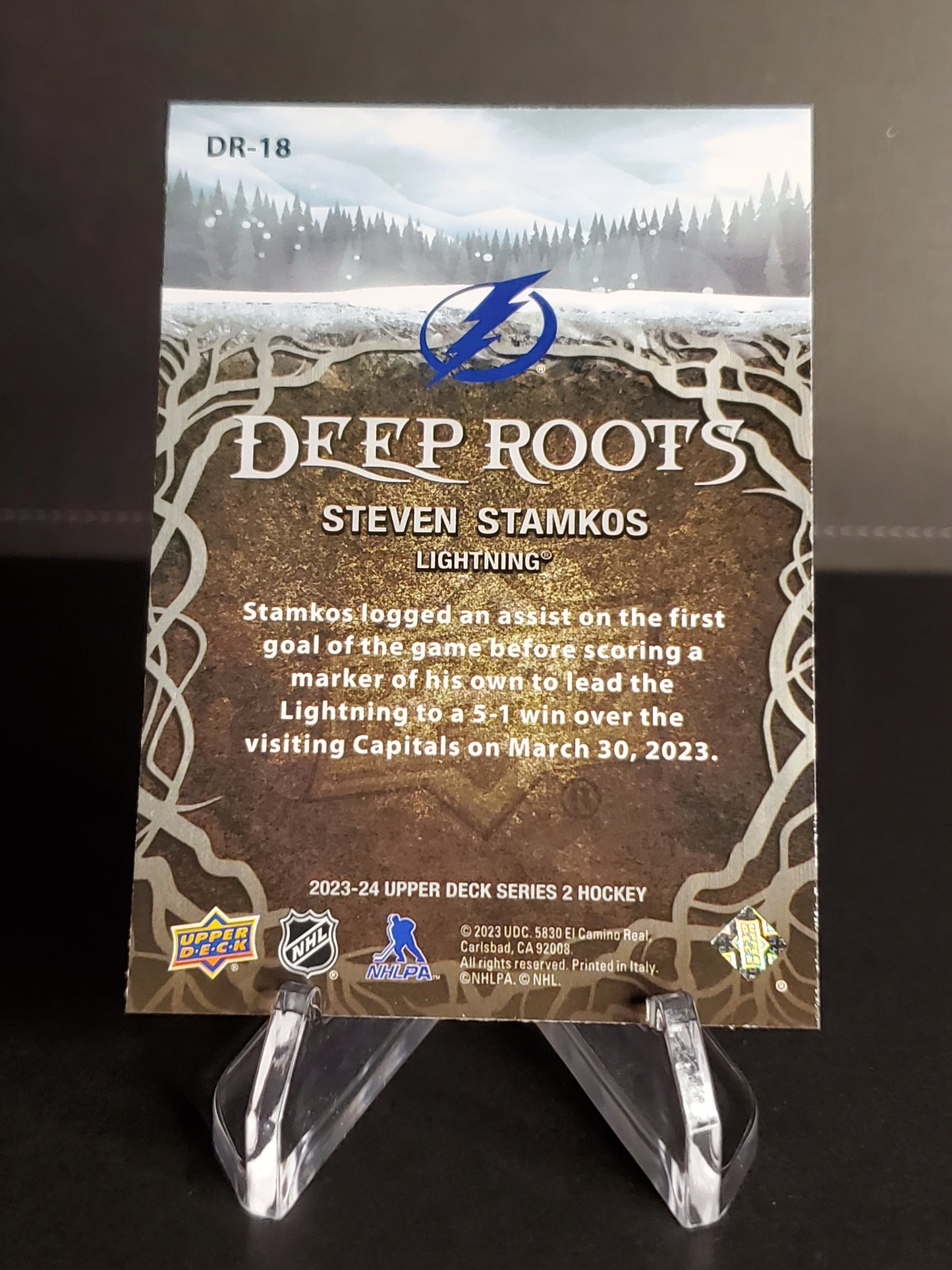 Steven Stamkos 2023/24 Upper Deck Series 2 Deep Roots #DR-18