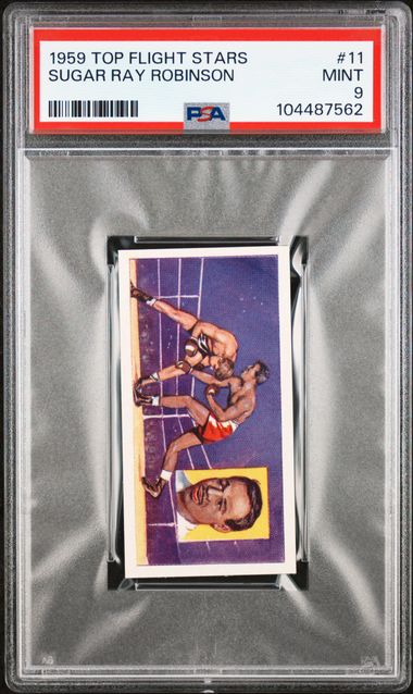 SUGAR RAY ROBINSON 1959 TOP FLIGHT STARS #11 PSA 9 (Only 6 Higher!!)