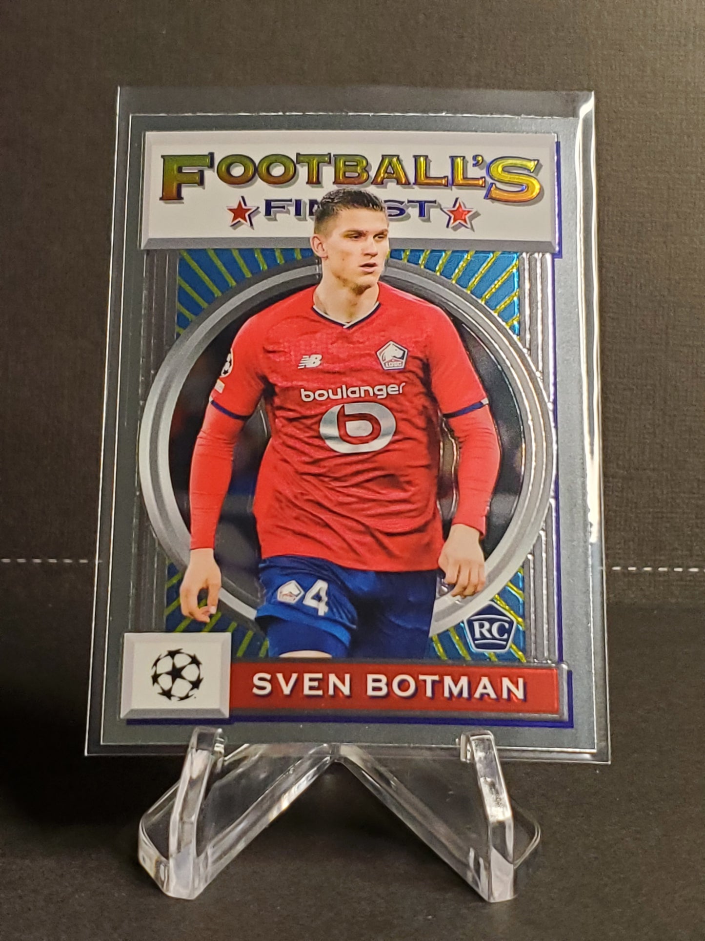 Sven Botman 2021-2022 Topps Finest Flashbacks UEFA Soccer RC #130