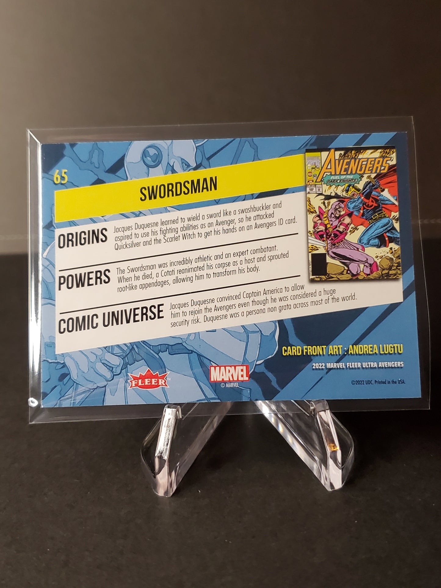 Swordsman 2022 Fleer Ultra Avengers #65