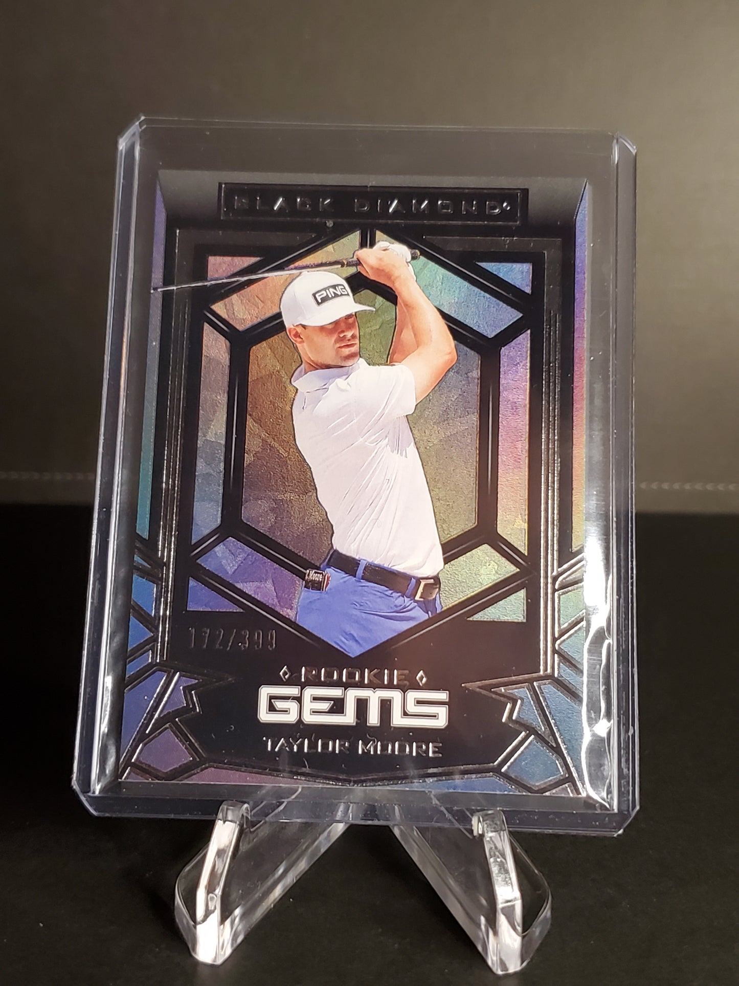 Taylor Moore 2024 UD Portfolio Golf Black Diamond Rookie Gems /399 #RG-TM