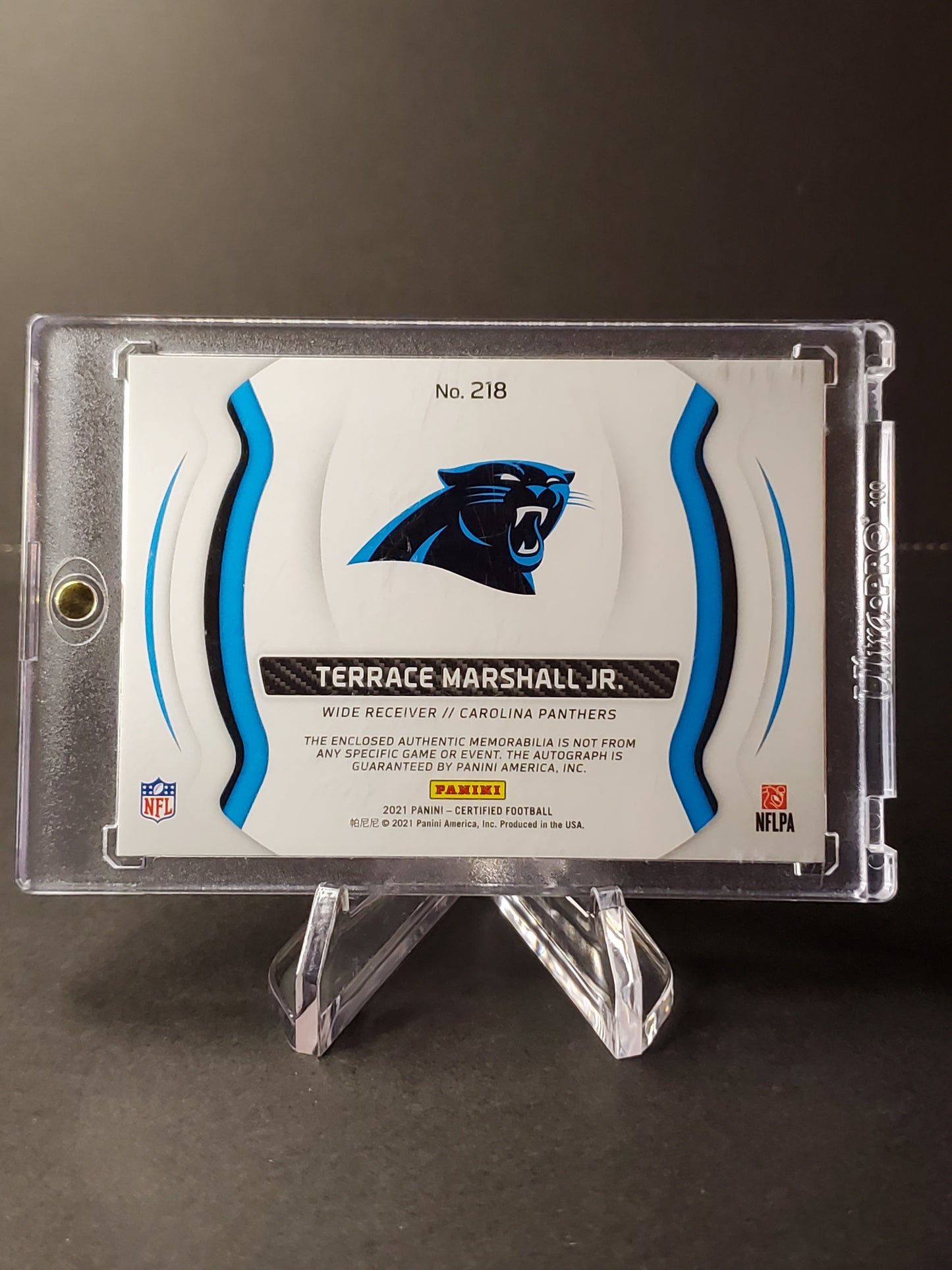 Terrace Marshall Jr. 2021 Certified RPA RC Patch AUTO /99 #218