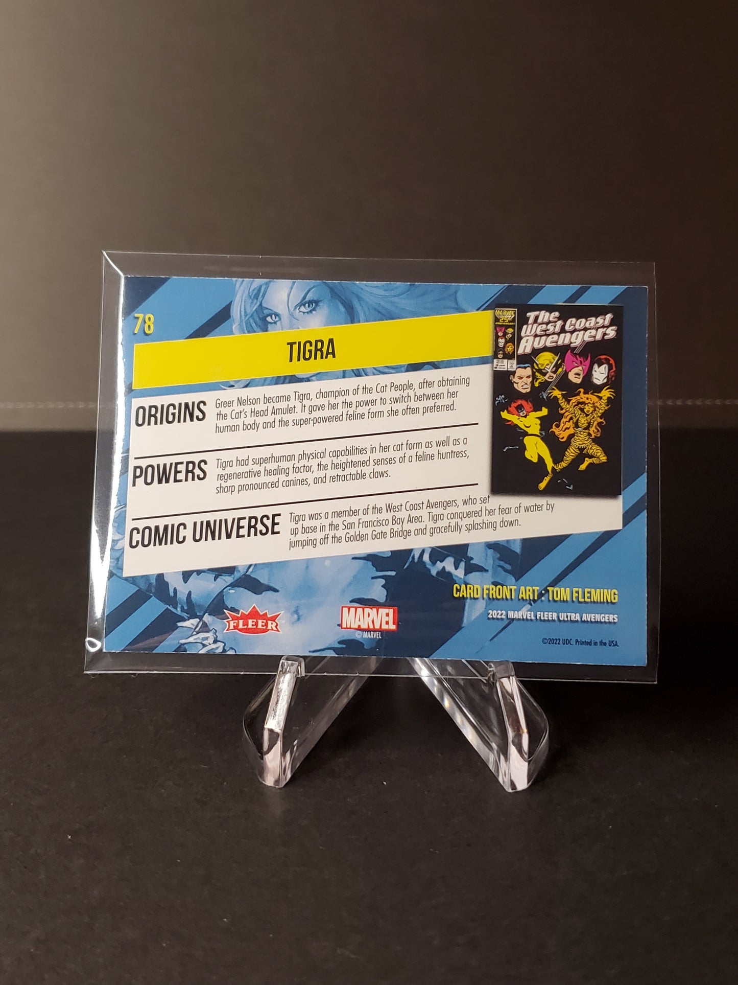 Tigra 2022 Fleer Ultra Avengers #78