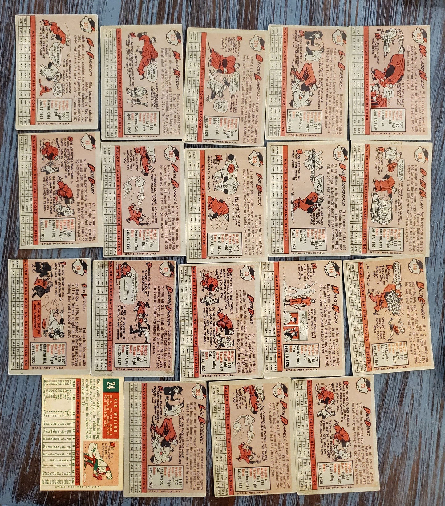 Topps Baseball Vintage Lot of (19) Total - (18) 1958 Topps - (1) 1959 Topps VG