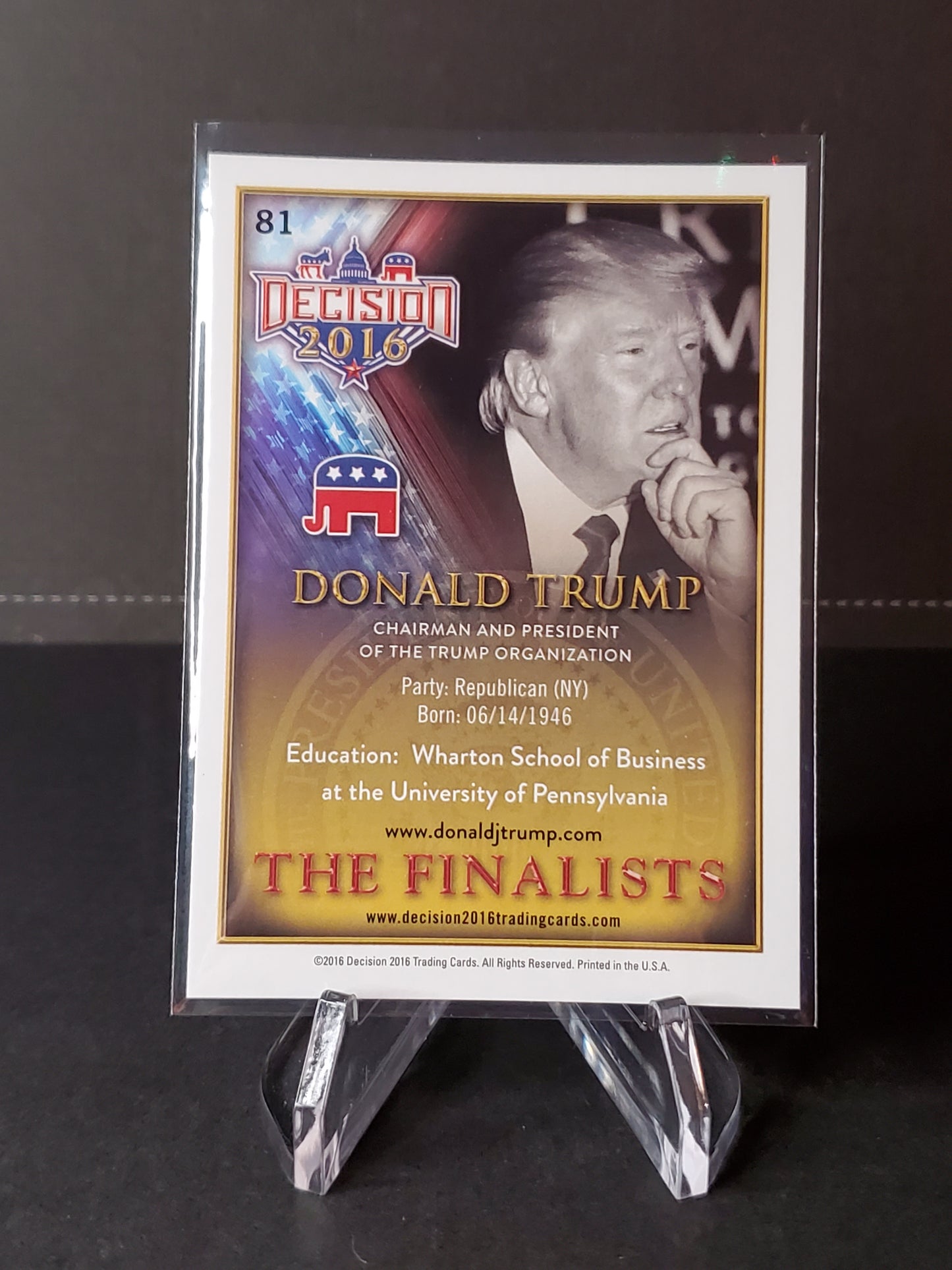 Donald Trump 2016 Leaf Decision The Finalists #81