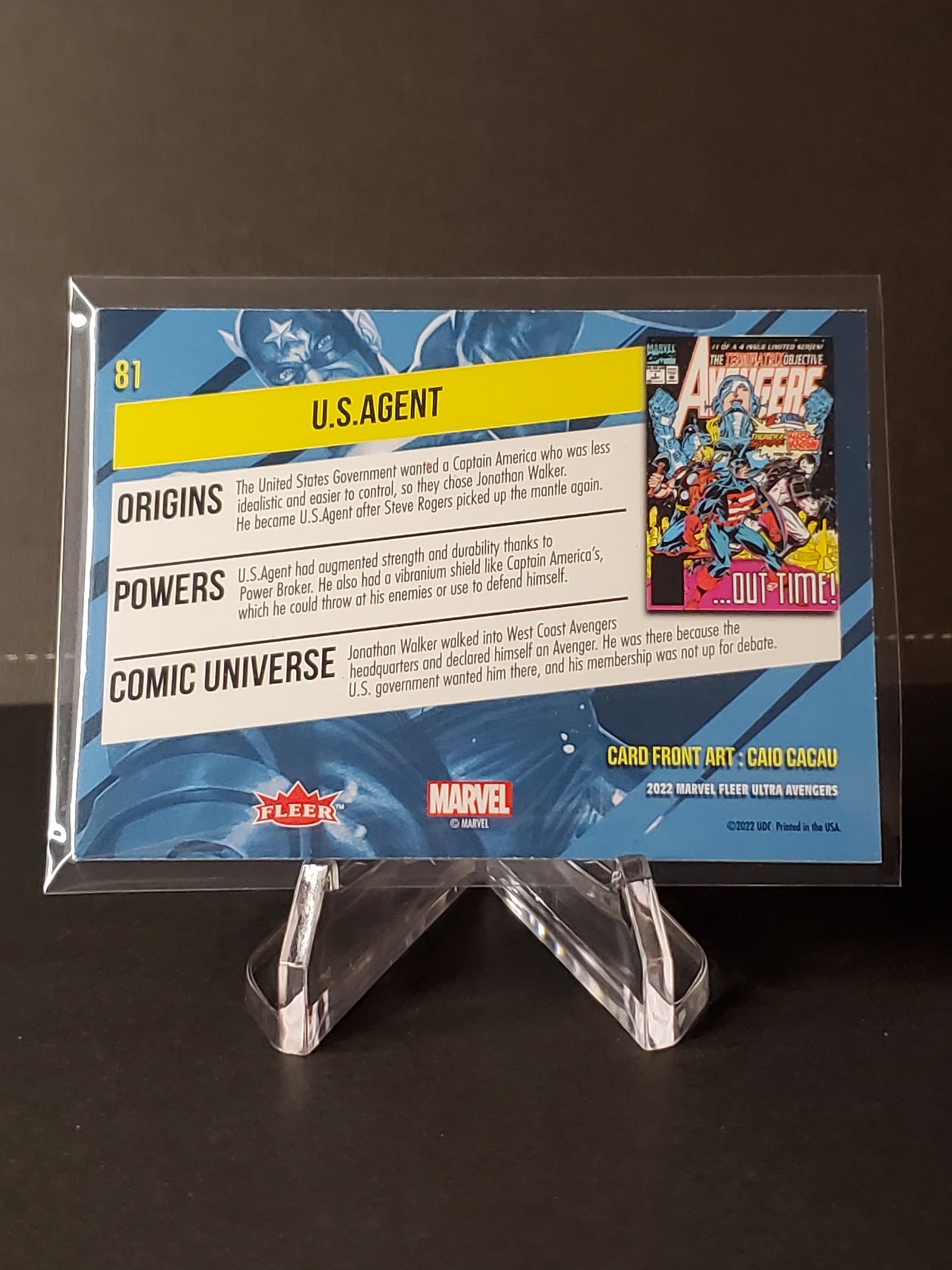 U.S. Agent 2022 Fleer Ultra Avengers #81