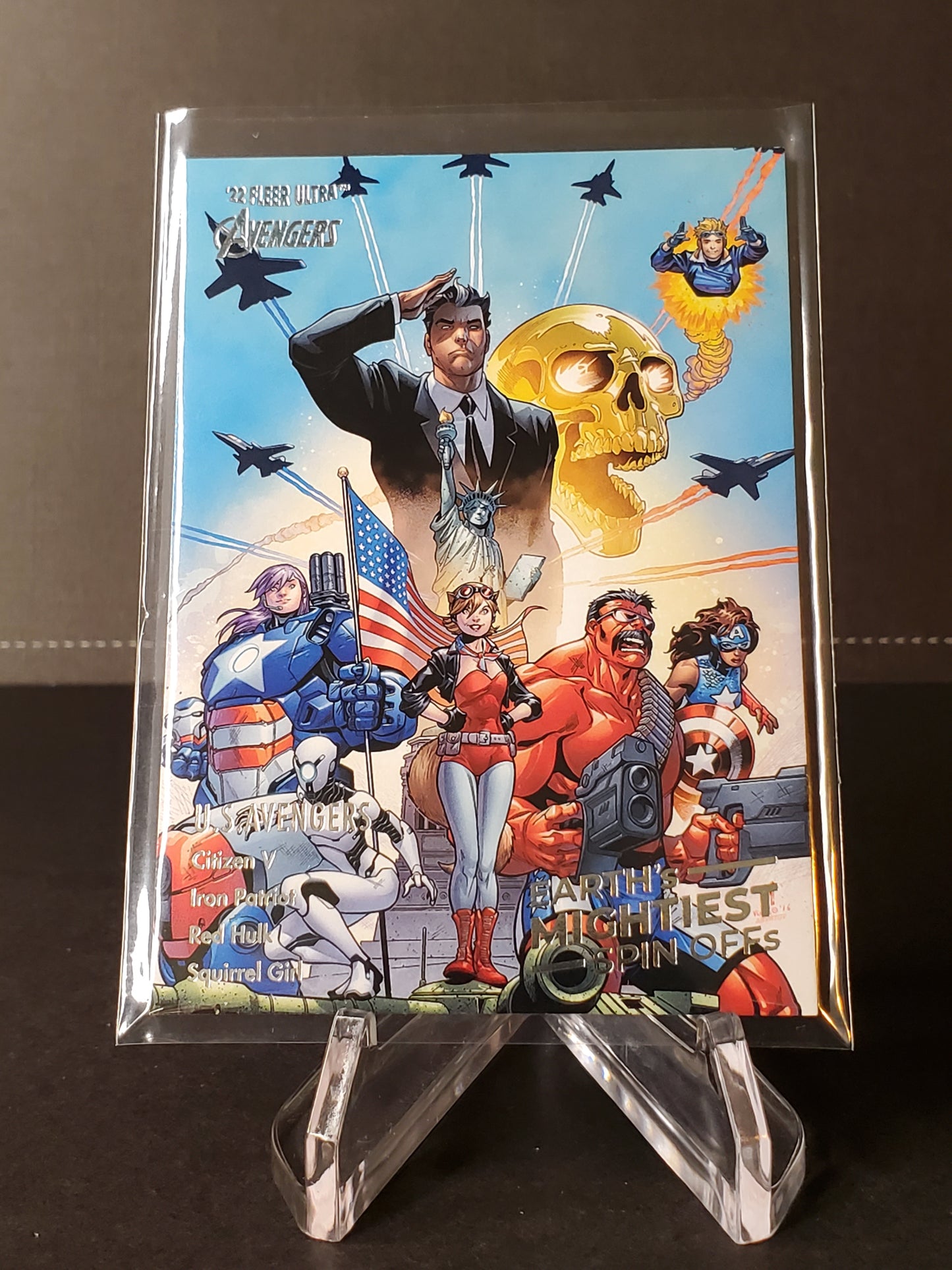 U.S. Avengers 2022 Fleer Ultra Avengers Earth's Mightiest Spin Offs #SO-7