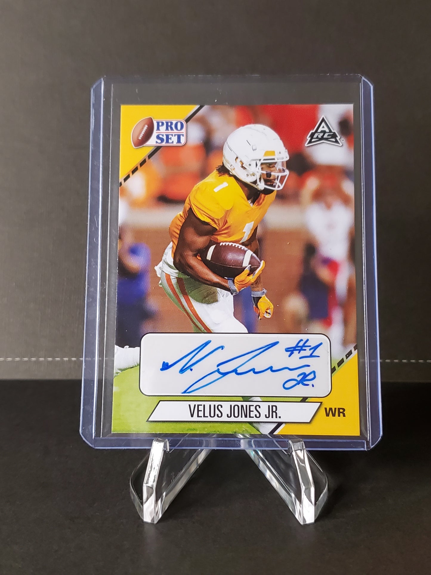 Velus Jones Jr. 2021 Leaf Pro Set AUTO RC #PS-VJJ