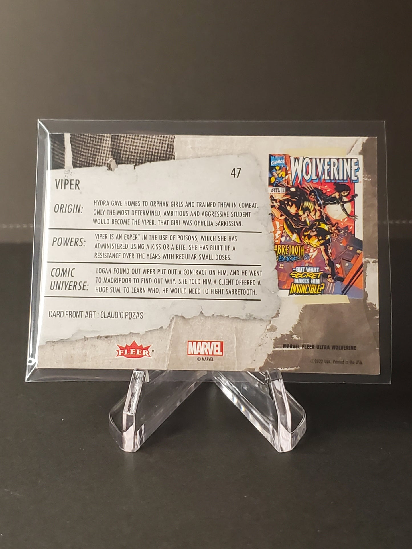 Viper 2023 Fleer Ultra Wolverine #47