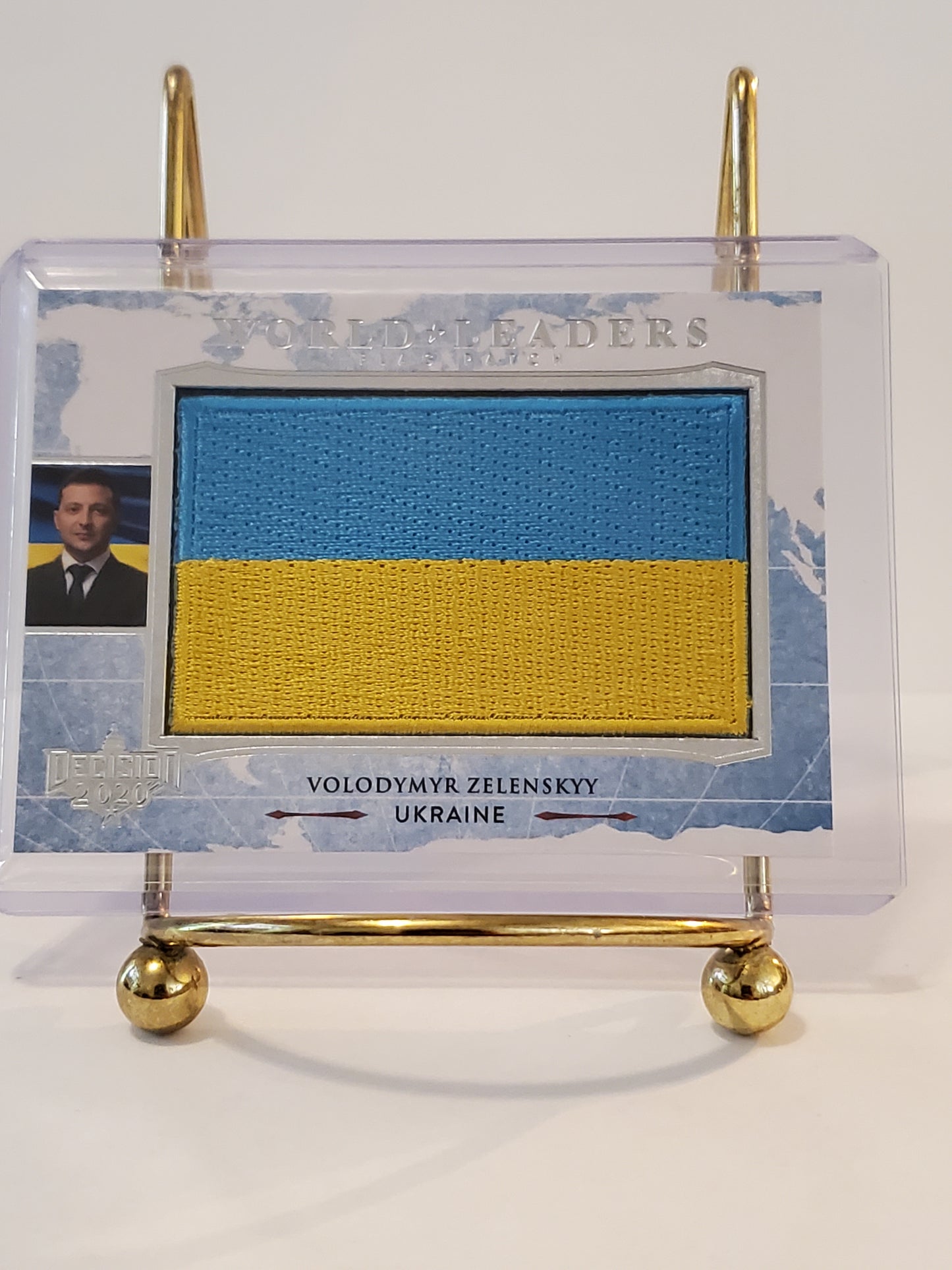 Volodymyr Zelenskey 2022 Leaf Decision Flag Patch