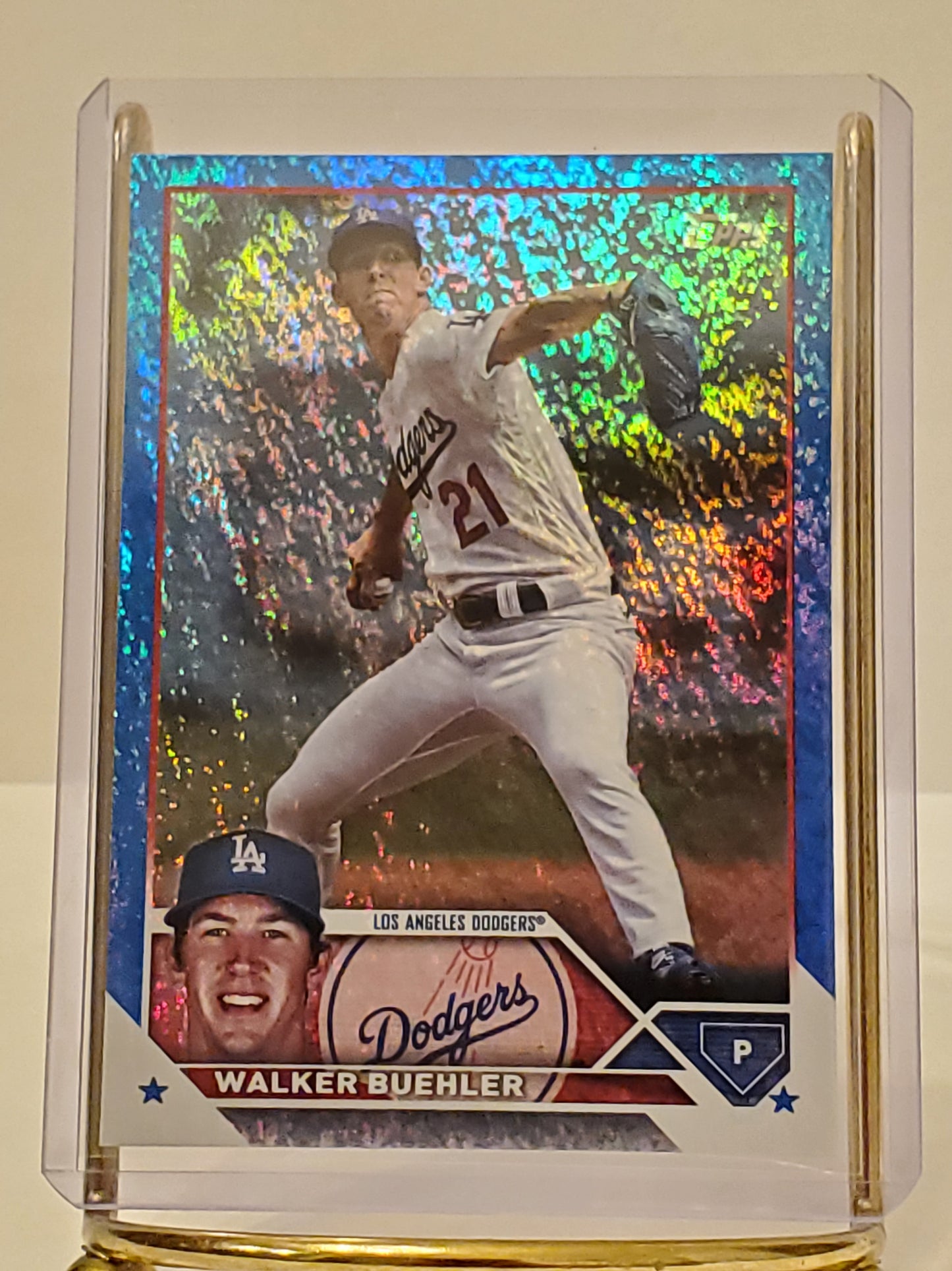 Walker Buehler - 2023 Topps Series 2 Blue Foil LA Dodgers #516/999 - 391