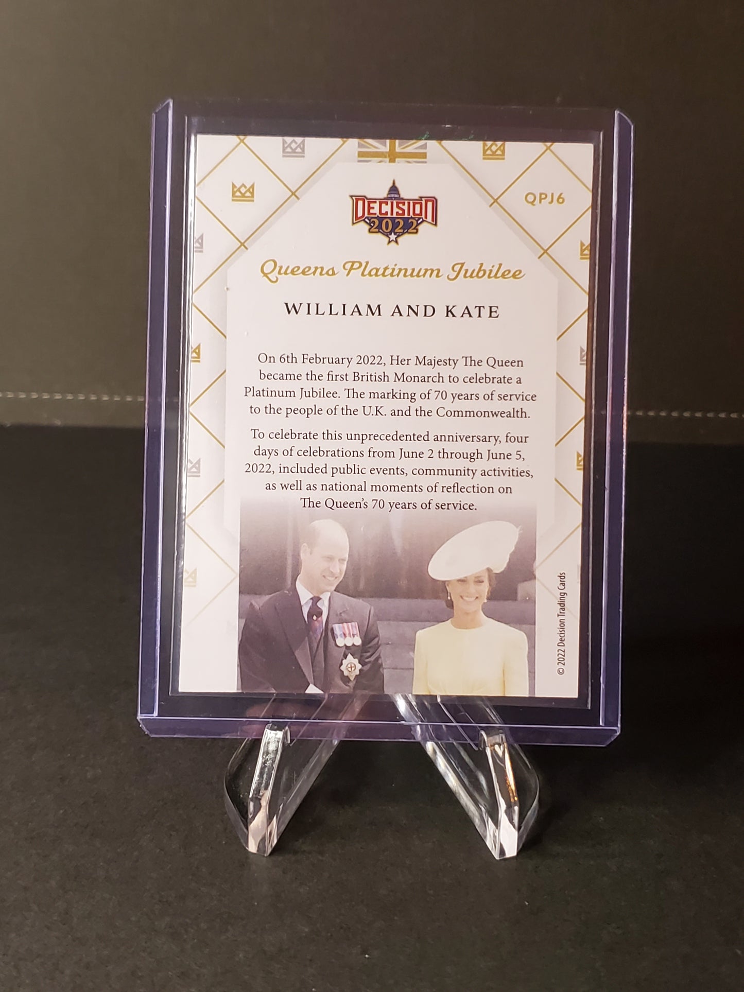 William and Kate 2022 Leaf Decision Queen's Platinum Jubilee #QPJ6