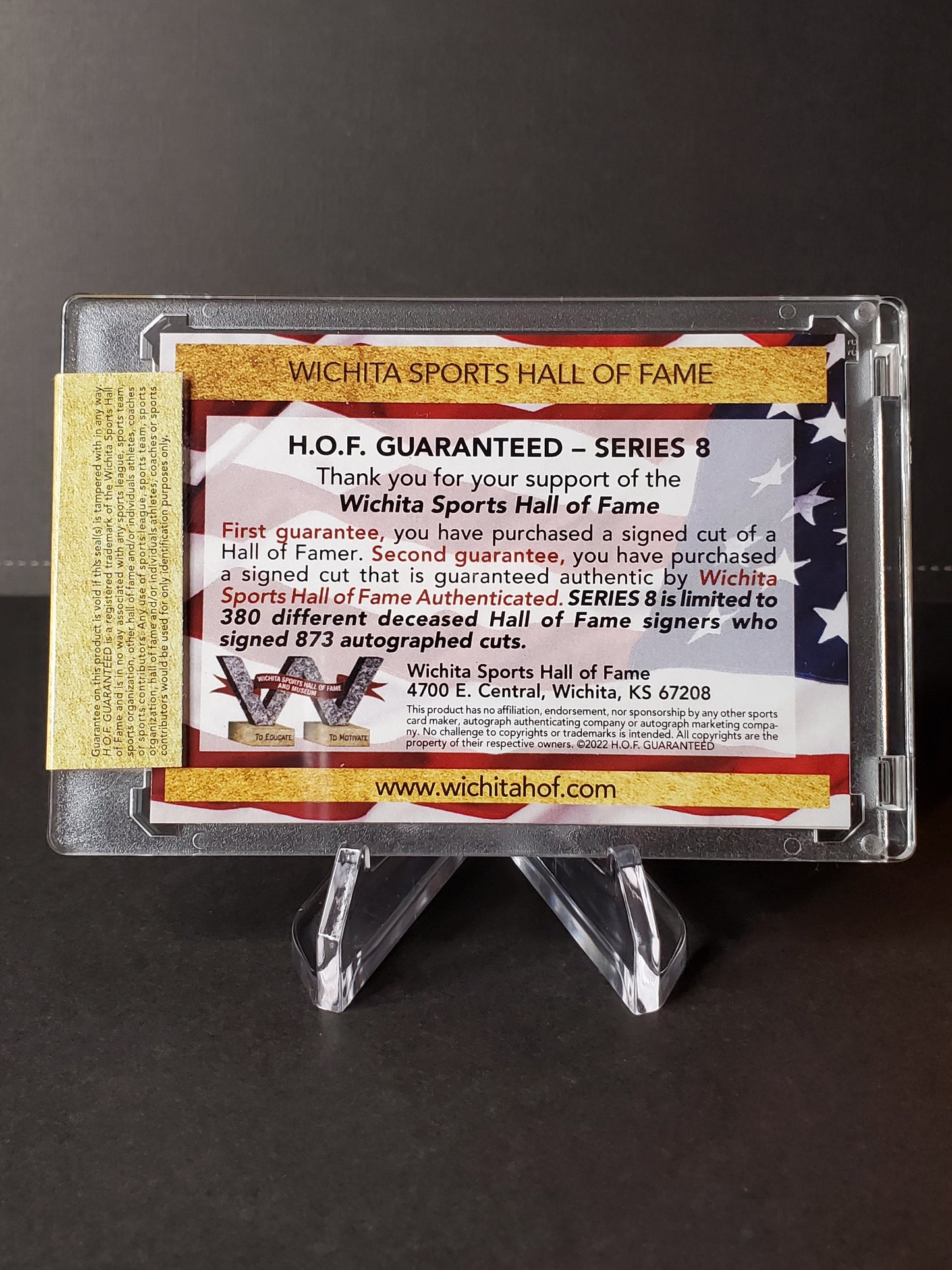 Woody Dumart Wichita Sports Hall of Fame Authenticated AUTO - Boston Bruins HoF