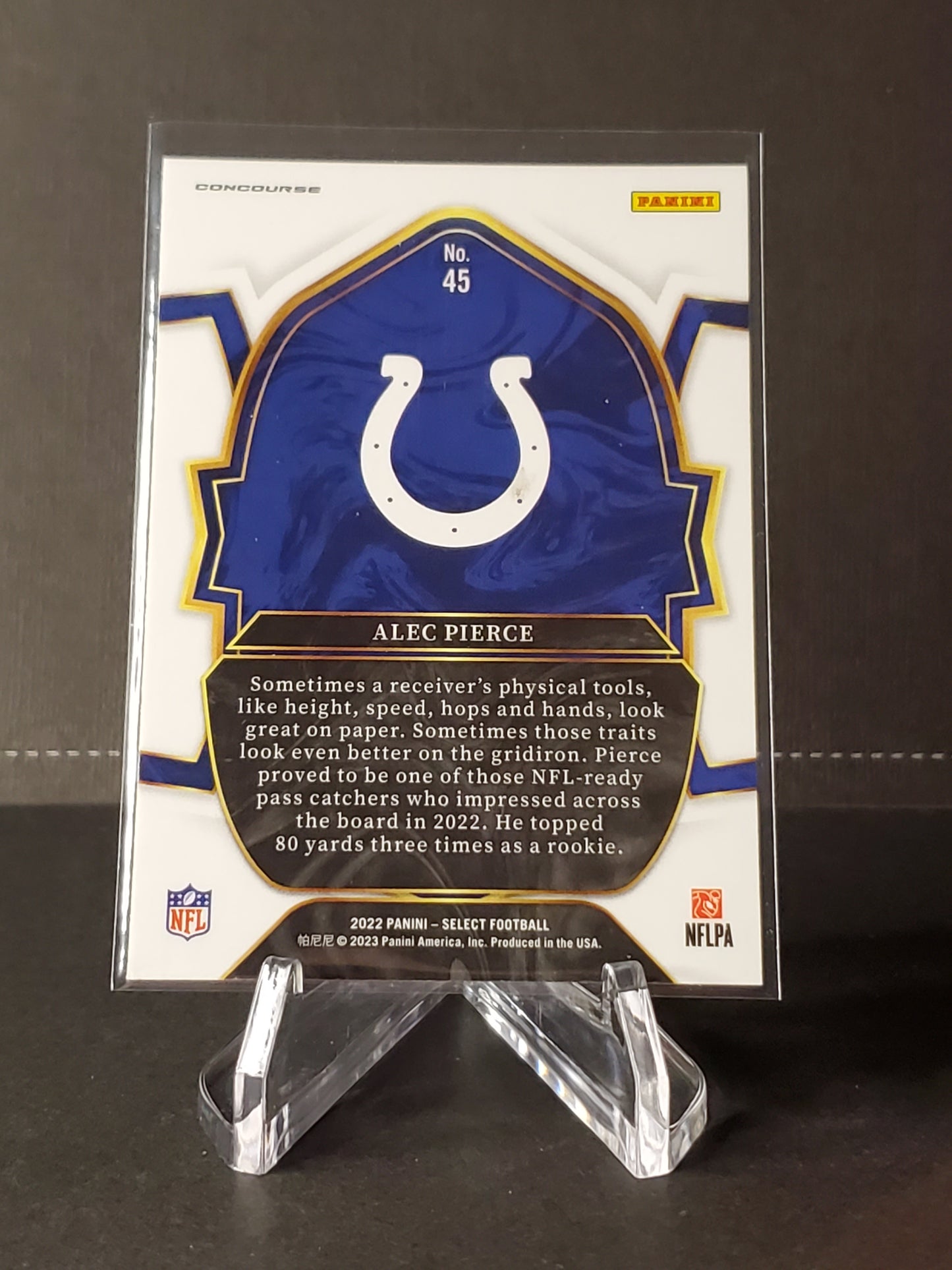 Alec Pierce 2022 Panini Select RC Concourse #45