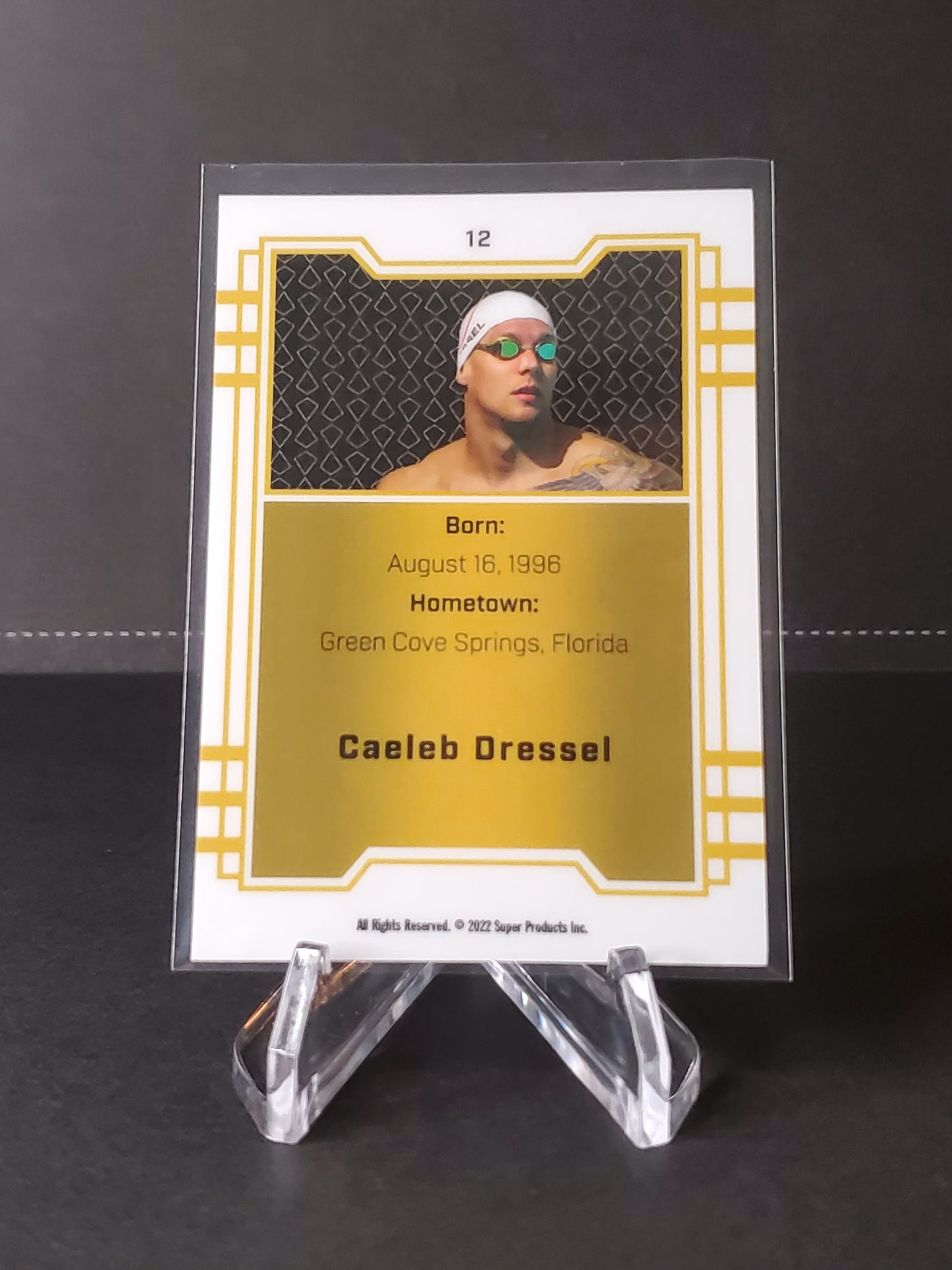 Caleb Dressel 2022 Super Products 1st Ever Cracked Ice #12
