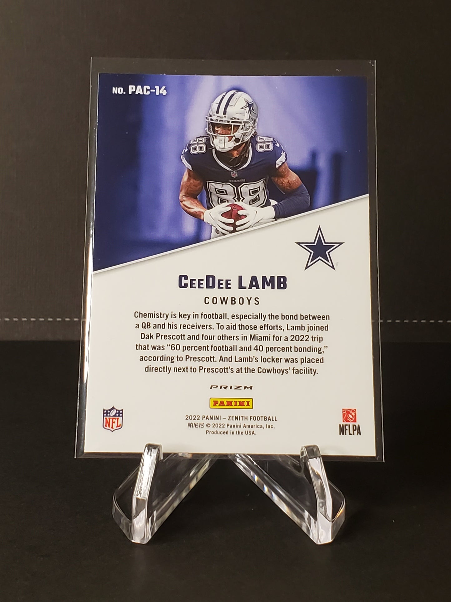 Ceedee Lamb 2022 Panini Zenith Football Revolution Prizm #PAC-14