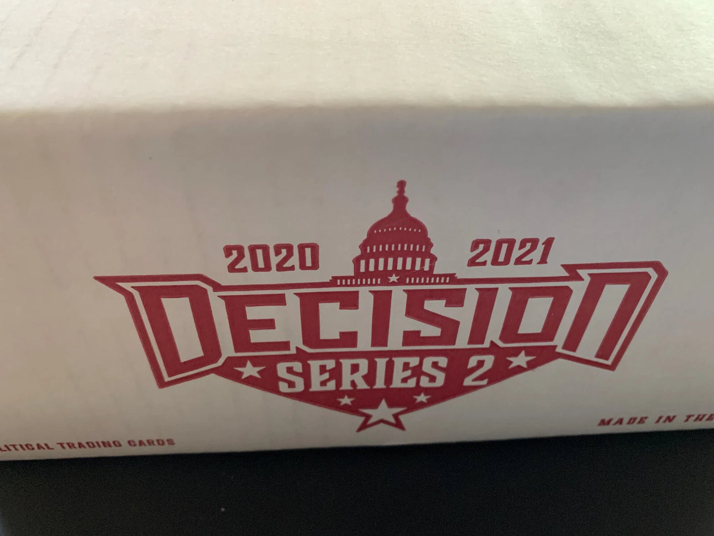 2020 Bench Warmer Decision Series 2 Political Factory Sealed 8 Hobby Box Case