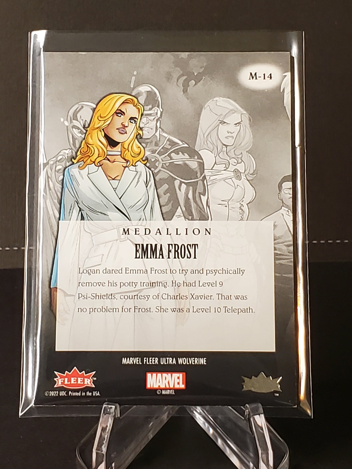 Emma Frost 2023 Fleer Ultra Wolverine Medallion #M-14