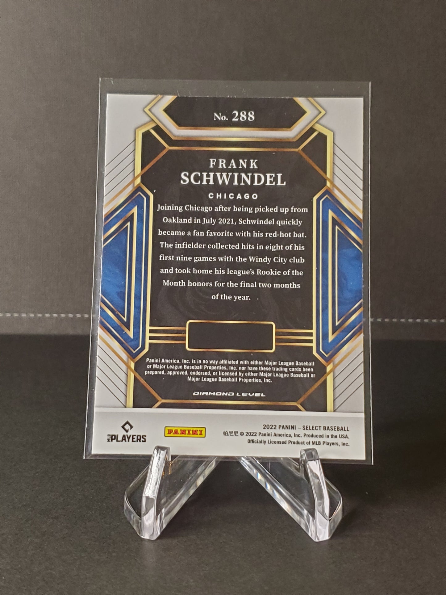 Frank Schwindel 2022 Panini Select Baseball #288