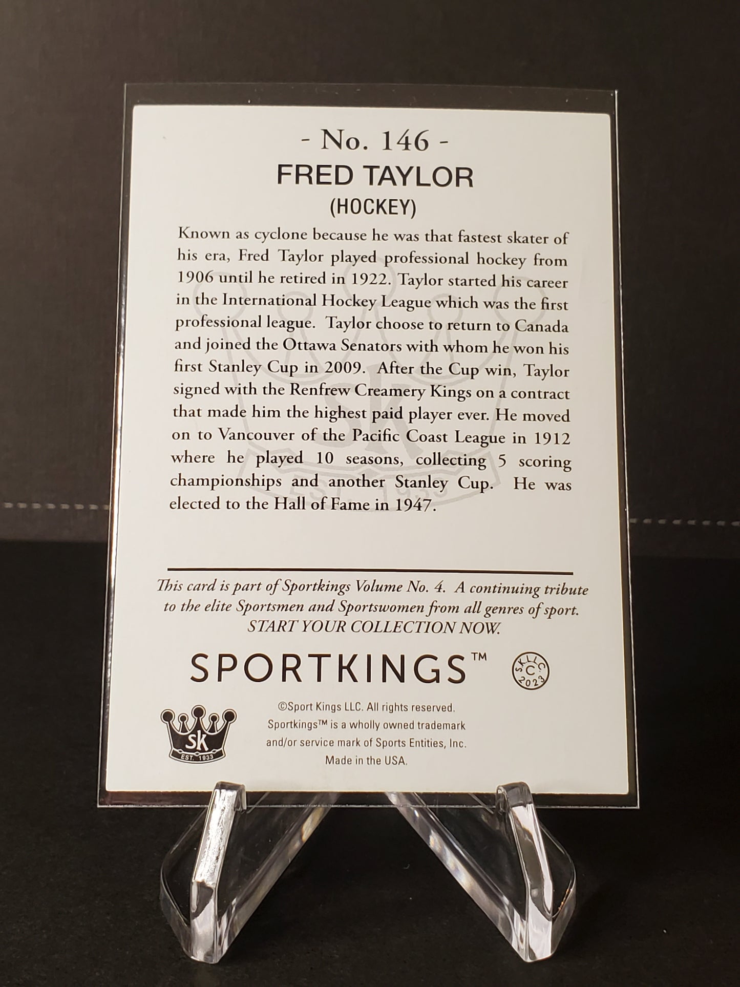 Fred Taylor 2023 Sportskings Volume 4 #146