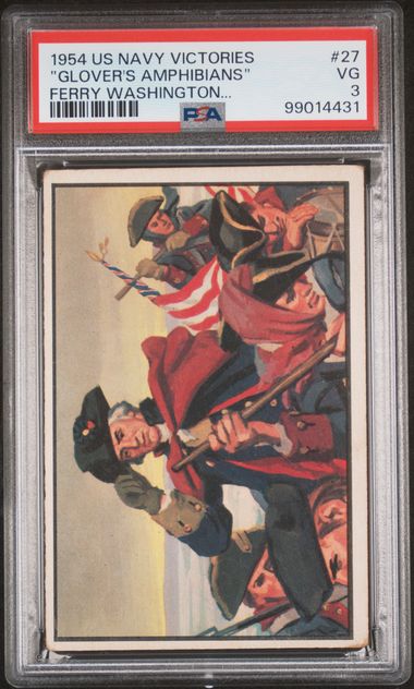 Glover's Amphibians - Washington - 1954 U.S. Navy Victories #27 PSA 3 NICE!