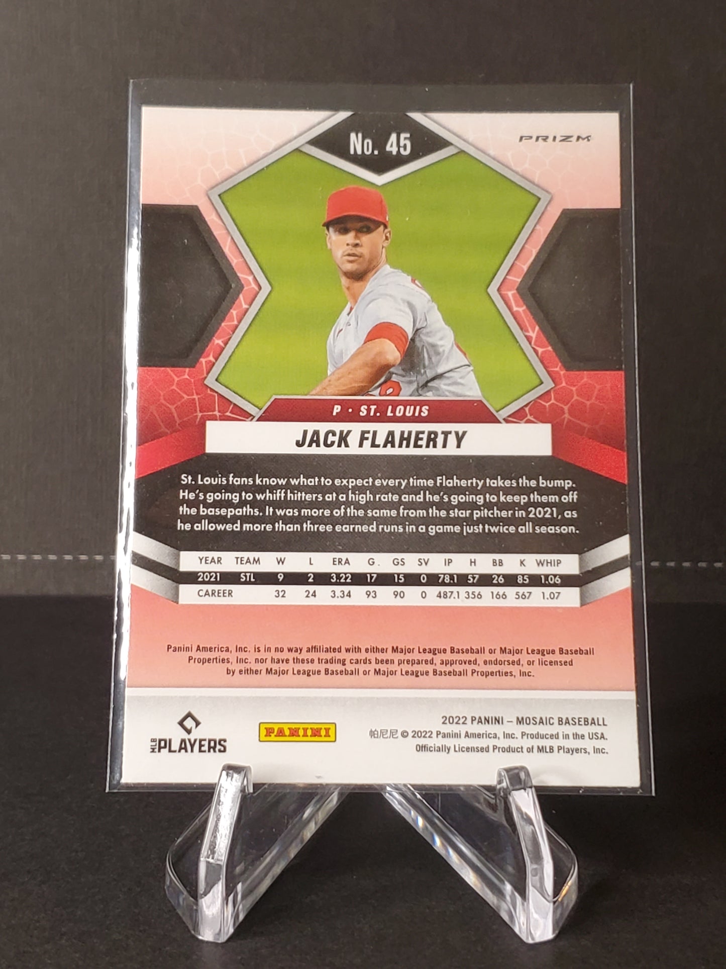 Jack Flaherty 2022 Panini Mosaic Baseball Prizm #45
