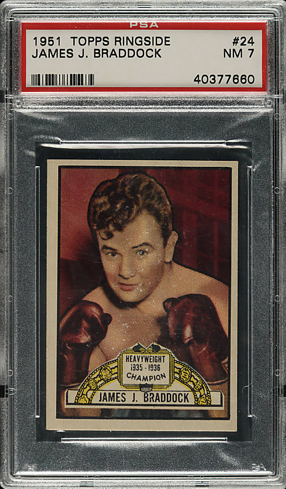 1951 Topps Ringside Boxing #24 James Braddock PSA NM 7