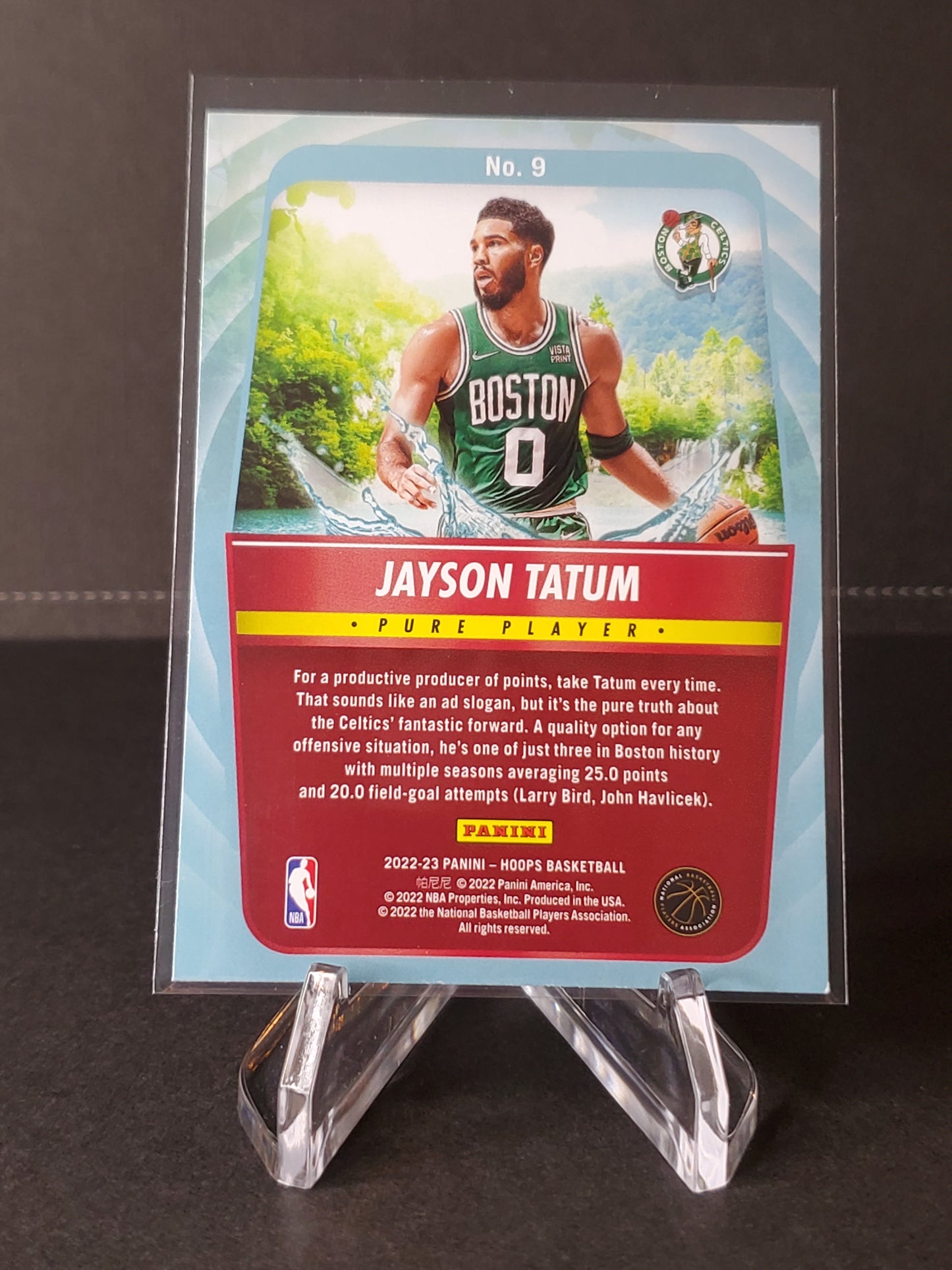 Jayson Tatum 2022-2023 Panini Hoops Basketball Pure Players #9