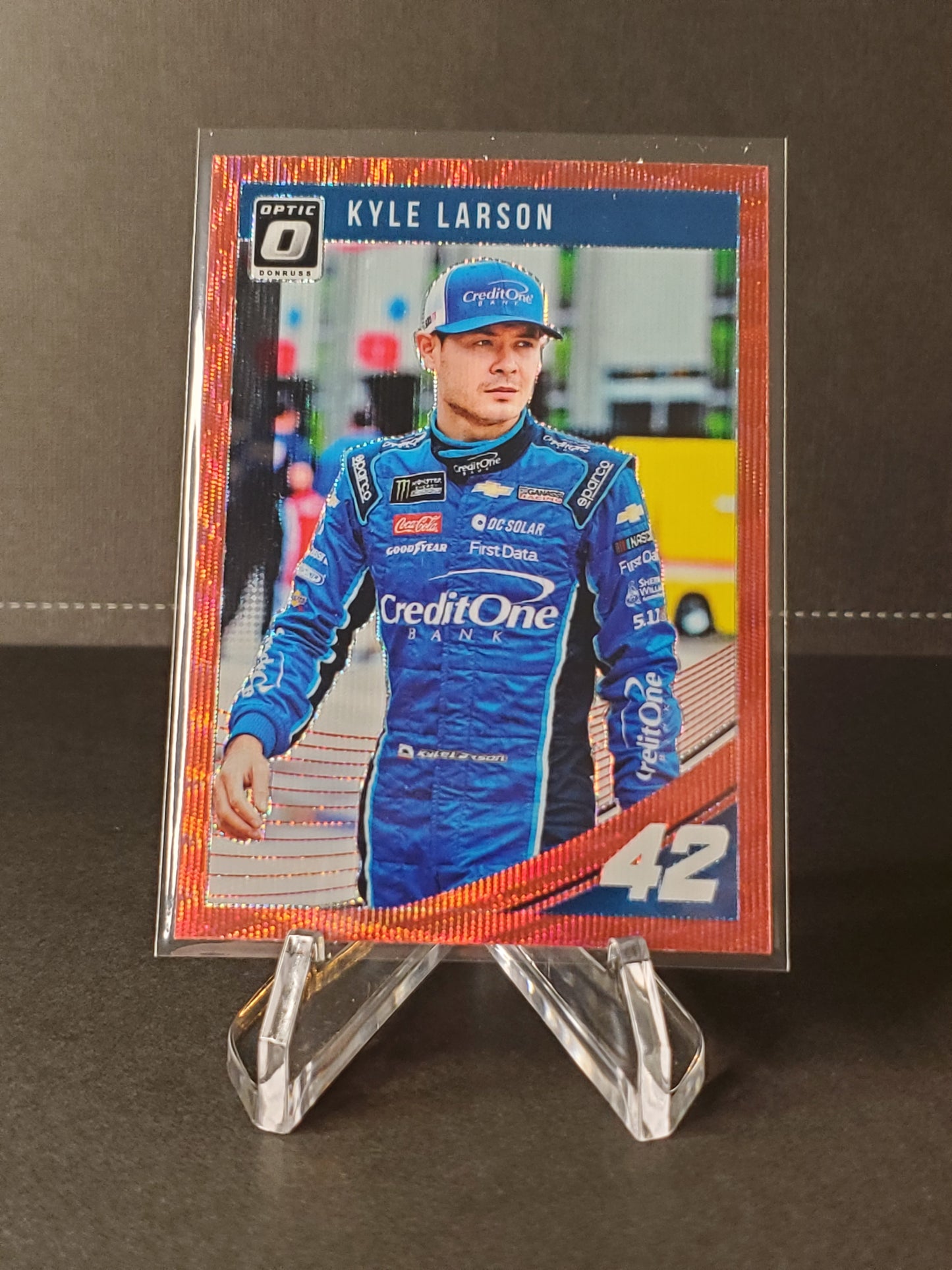 Kyle Larson 2019 Panini Donruss Optic Racing Prizm #20