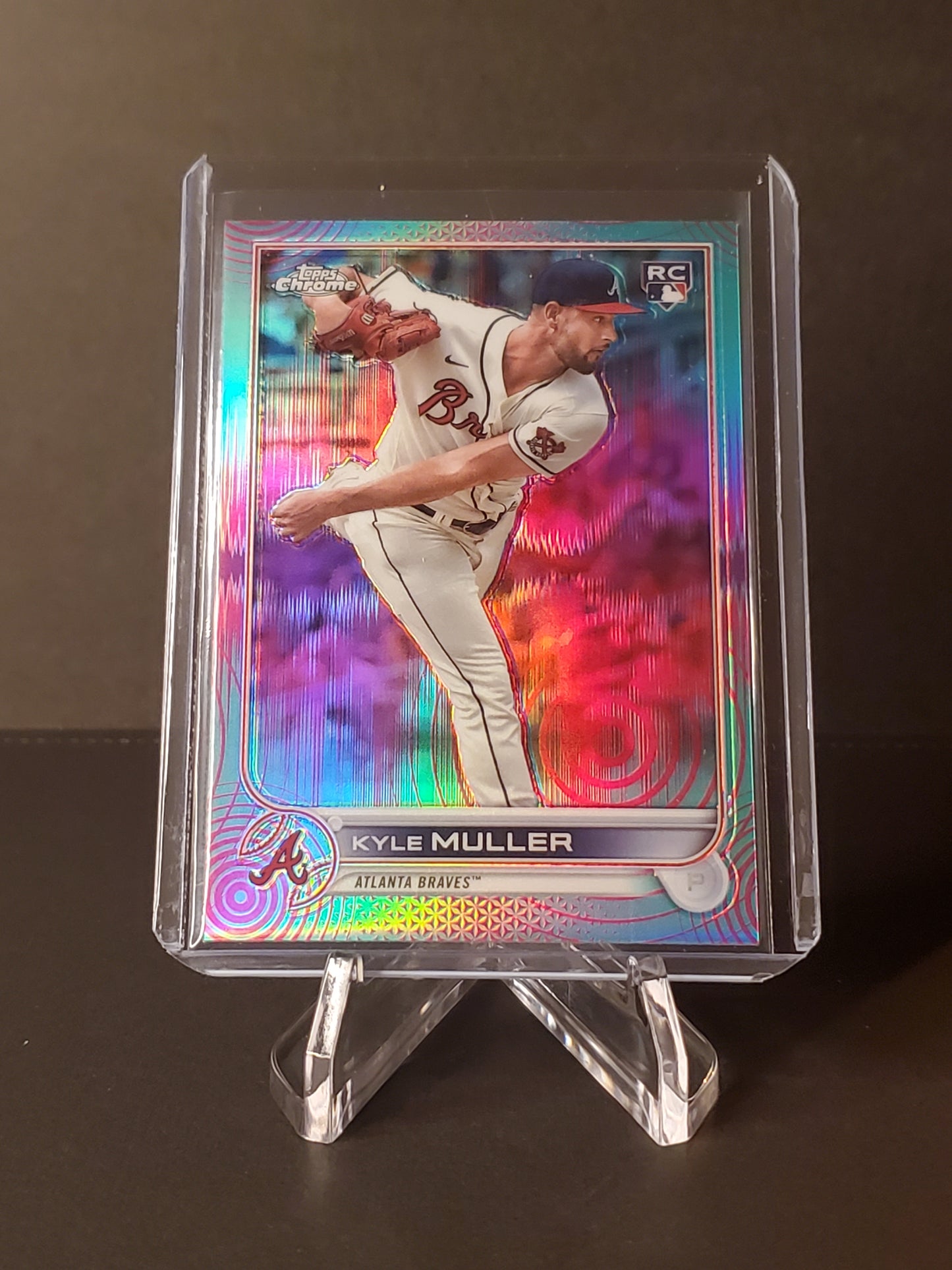 Kyle Muller 2022 Topps Chrome Sonic RC Aqua Pink Refractor #70 : /199