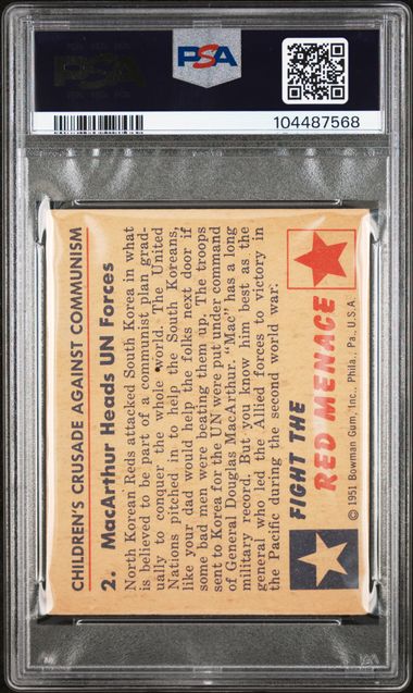 1951 Red Menace - MacArthur Heads UN Forces #2 PSA 4