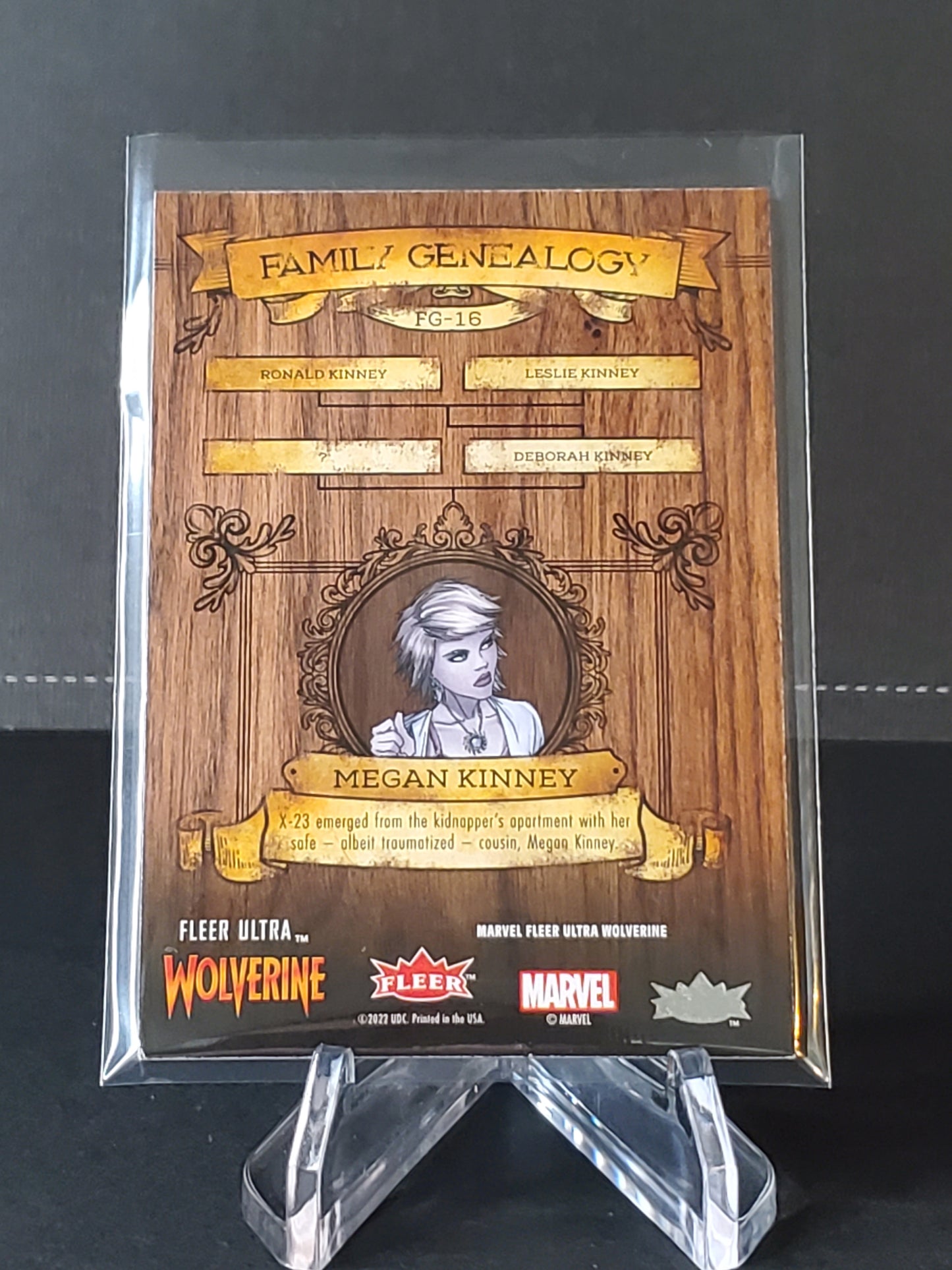 Megan Kinney 2023 Fleer Ultra Wolverine Family Genealogy #FG-16